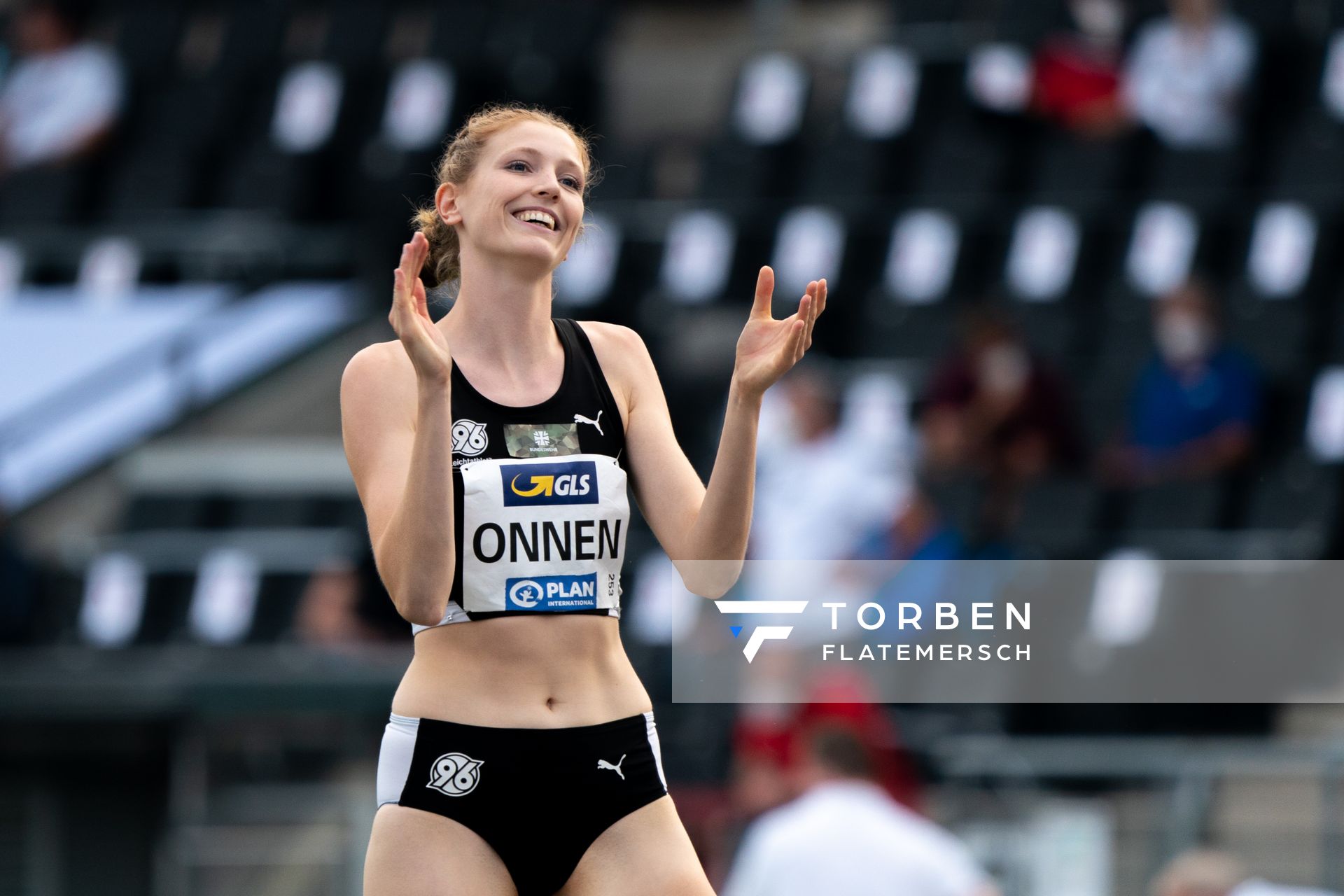 Imke Onnen (Hannover 96) am 05.06.2021 waehrend den deutschen Leichtathletik-Meisterschaften 2021 im Eintracht-Stadion in Braunschweig