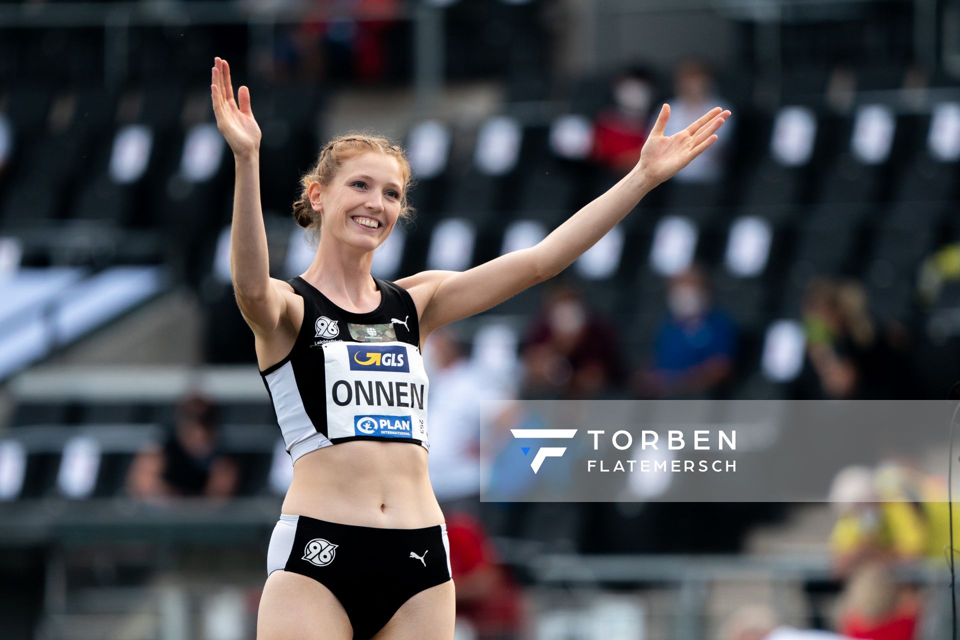 Imke Onnen (Hannover 96) am 05.06.2021 waehrend den deutschen Leichtathletik-Meisterschaften 2021 im Eintracht-Stadion in Braunschweig