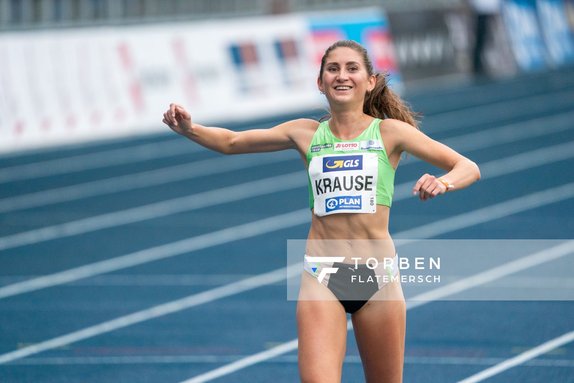 Gesa Felicitas Krause (Silvesterlauf Trier) am 05.06.2021 waehrend den deutschen Leichtathletik-Meisterschaften 2021 im Eintracht-Stadion in Braunschweig