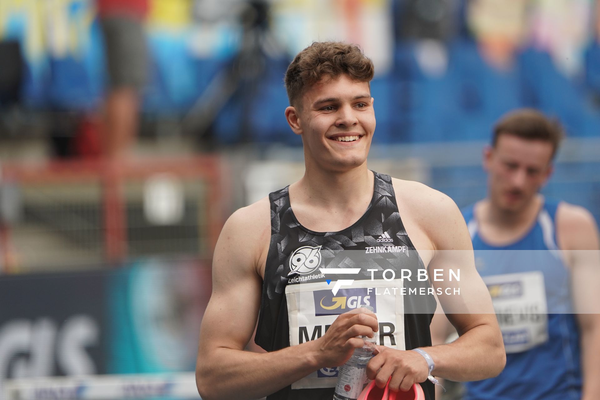 Marcel Meyer (Hannover 96) nach dem Vorlauf ueber 400m am 05.06.2021 waehrend den deutschen Leichtathletik-Meisterschaften 2021 im Eintracht-Stadion in Braunschweig