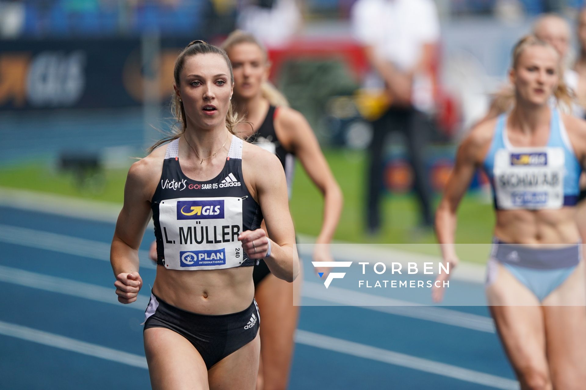 Laura Mueller (SV GO! Saar 05) am 05.06.2021 waehrend den deutschen Leichtathletik-Meisterschaften 2021 im Eintracht-Stadion in Braunschweig