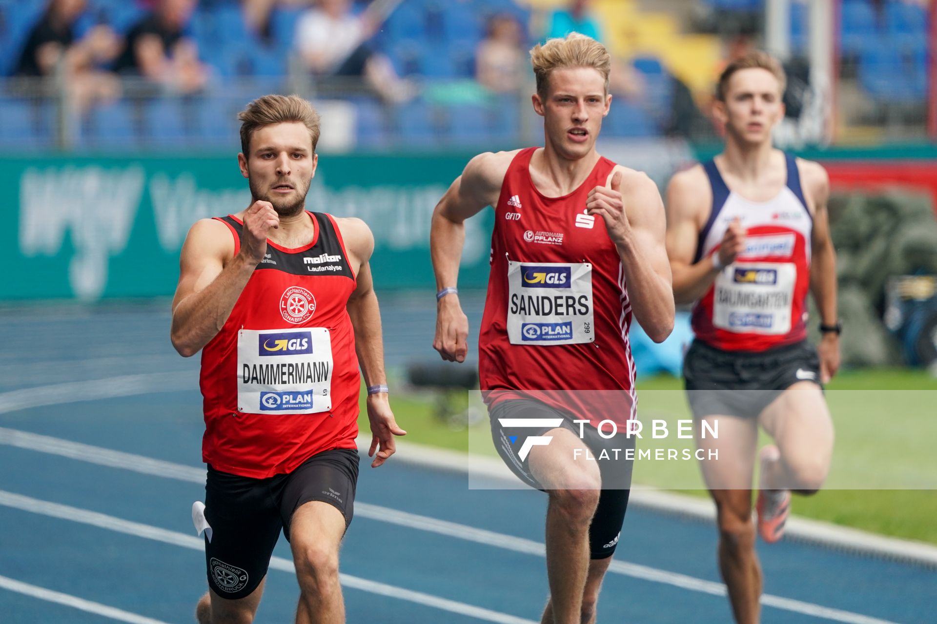 Fabian Dammermann (LG Osnabrueck) im Vorlauf am 05.06.2021 waehrend den deutschen Leichtathletik-Meisterschaften 2021 im Eintracht-Stadion in Braunschweig