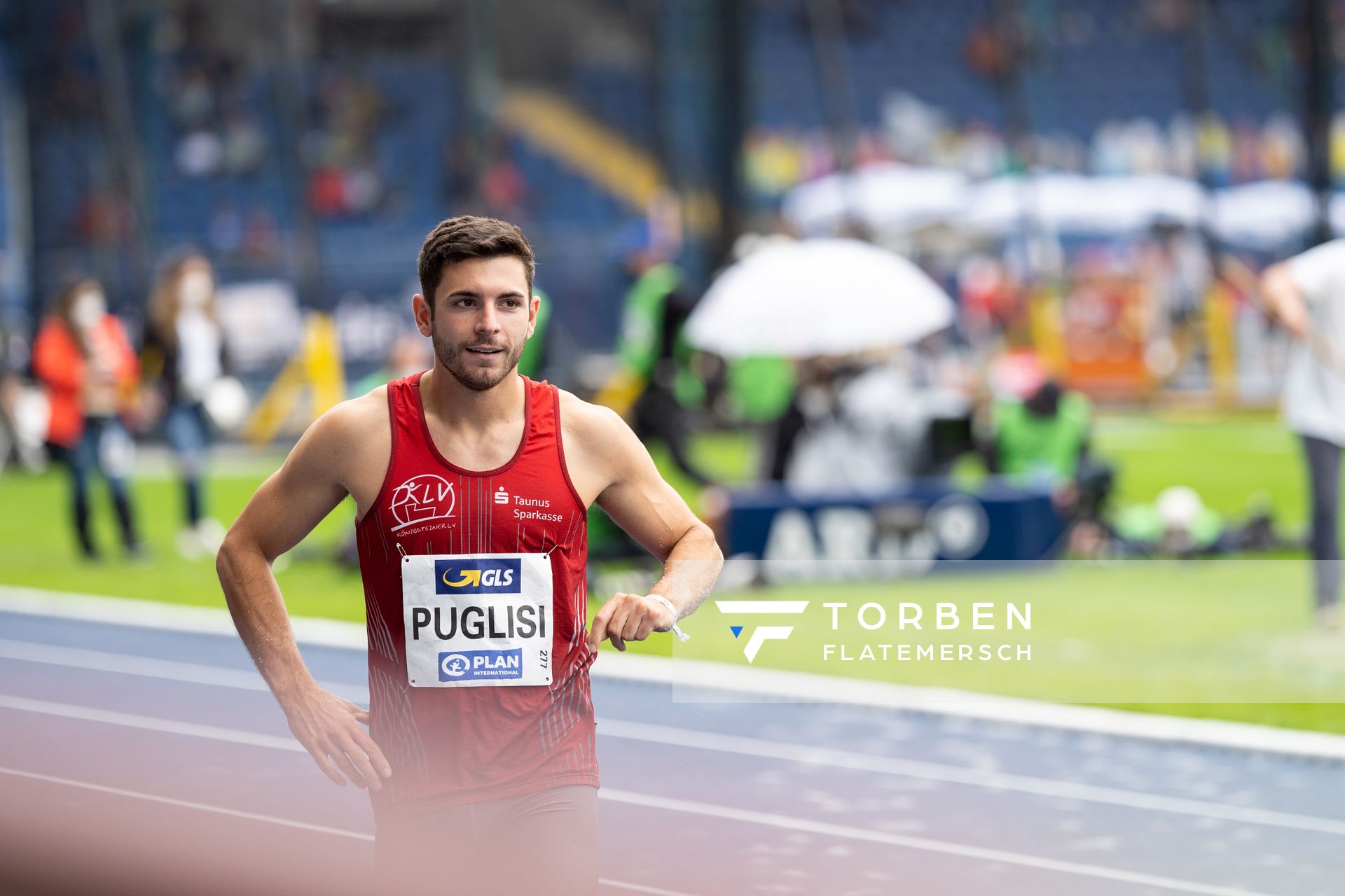 Gianluca Puglisi (Koenigsteiner LV) am 06.06.2021 waehrend den deutschen Leichtathletik-Meisterschaften 2021 im Eintracht-Stadion in Braunschweig