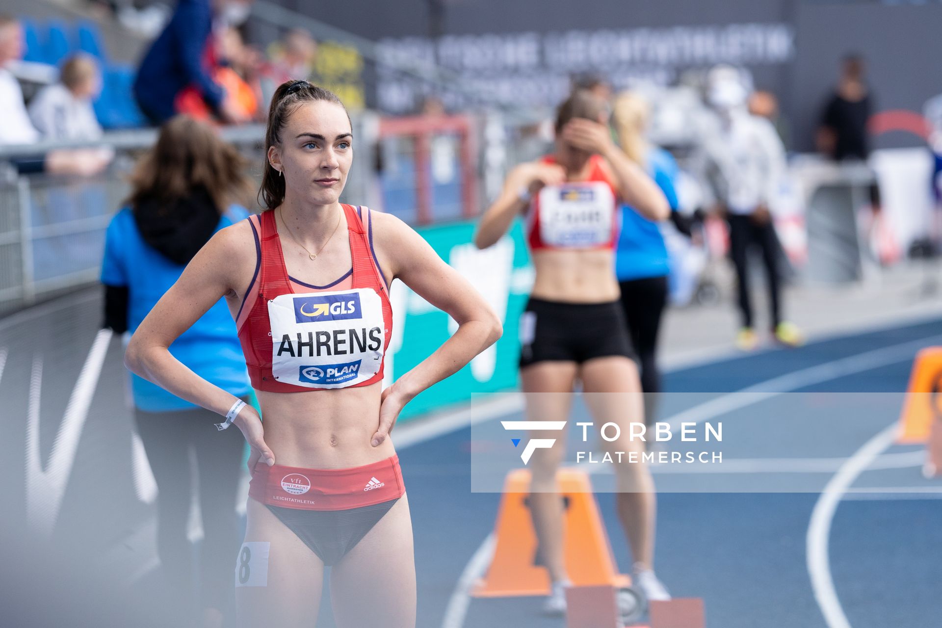 Lea Ahrens (VfL Eintracht Hannover) am 06.06.2021 waehrend den deutschen Leichtathletik-Meisterschaften 2021 im Eintracht-Stadion in Braunschweig