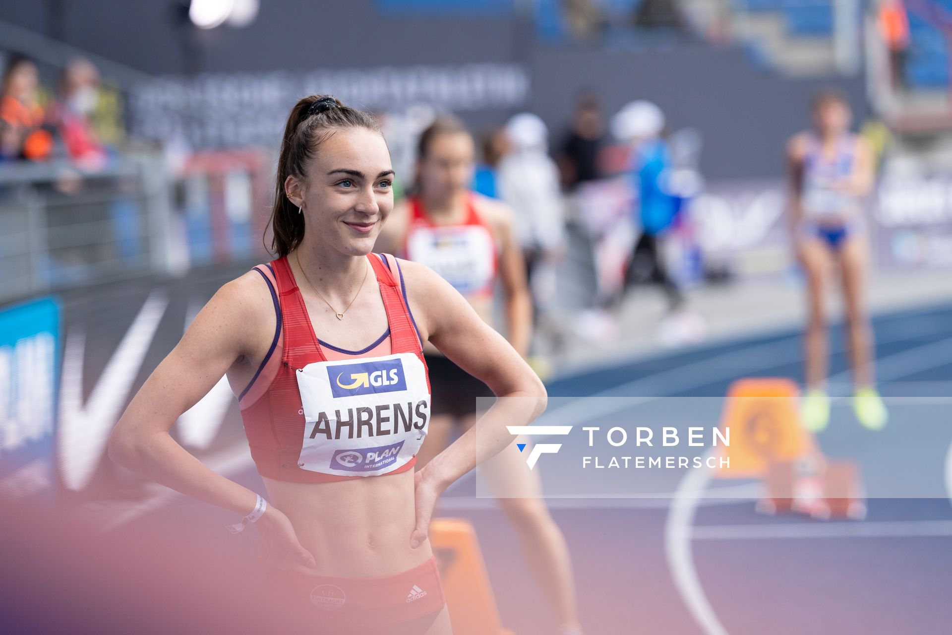 Lea Ahrens (VfL Eintracht Hannover) am 06.06.2021 waehrend den deutschen Leichtathletik-Meisterschaften 2021 im Eintracht-Stadion in Braunschweig