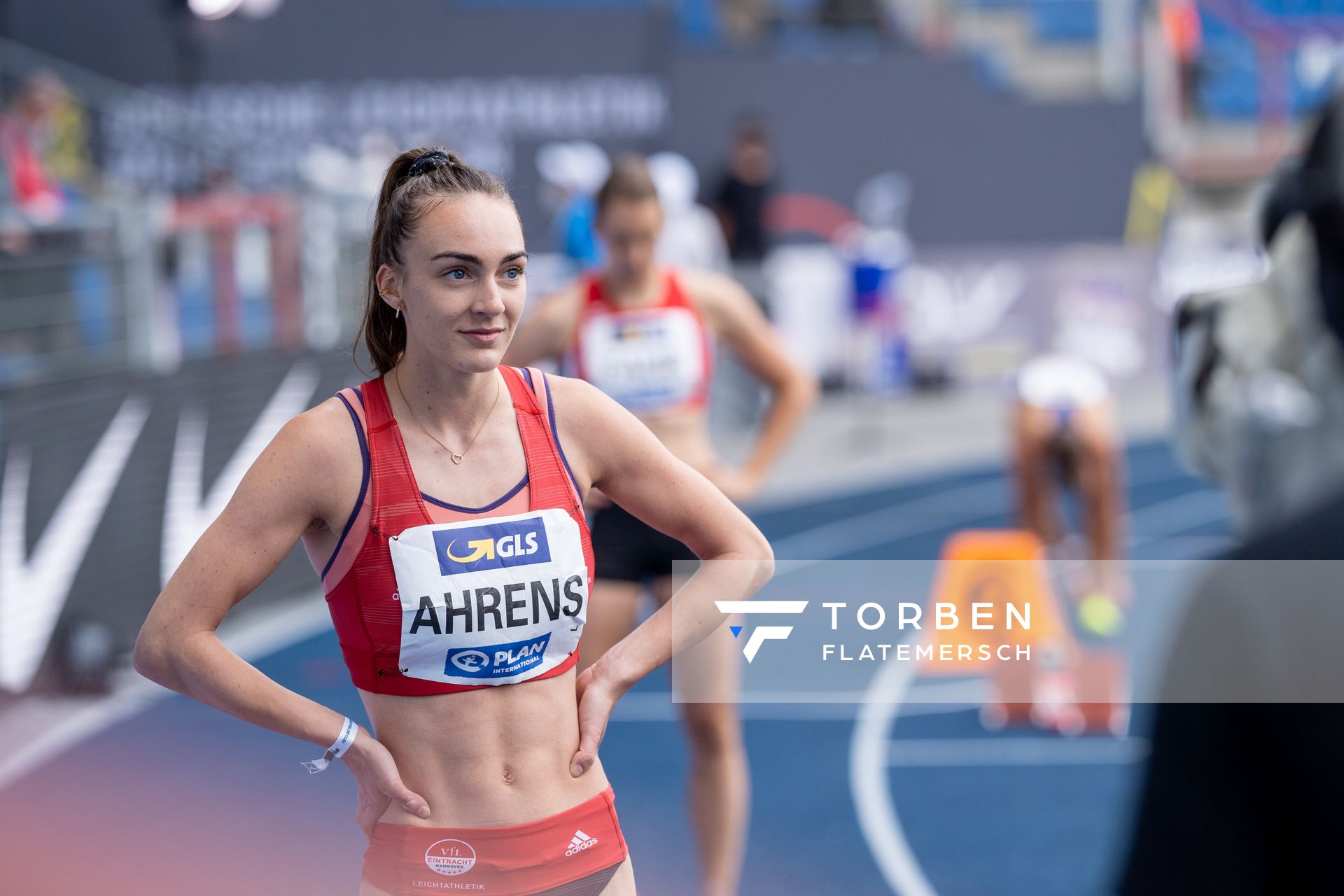 Lea Ahrens (VfL Eintracht Hannover) am 06.06.2021 waehrend den deutschen Leichtathletik-Meisterschaften 2021 im Eintracht-Stadion in Braunschweig