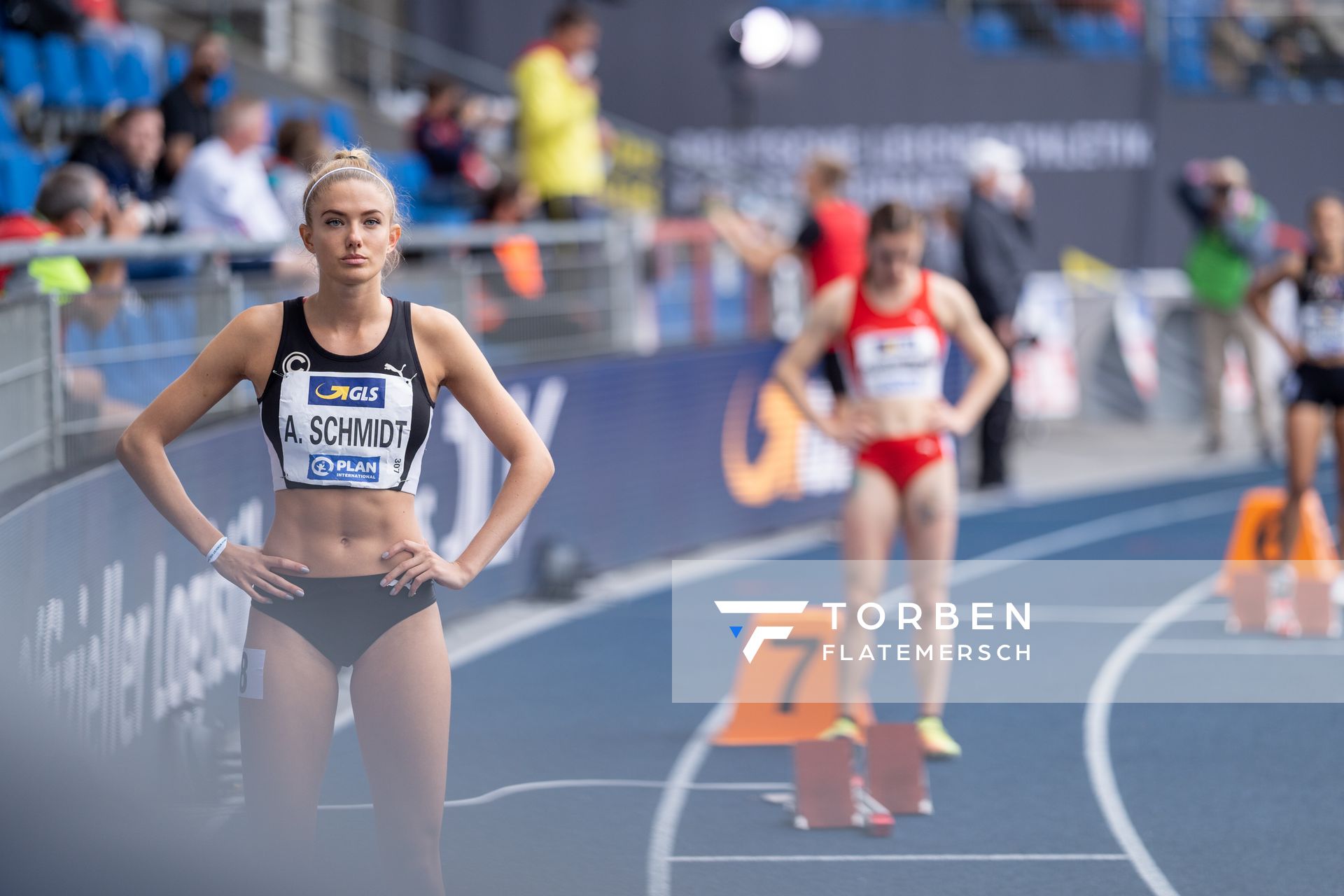 Alica Schmidt (SCC Berlin) am 06.06.2021 waehrend den deutschen Leichtathletik-Meisterschaften 2021 im Eintracht-Stadion in Braunschweig
