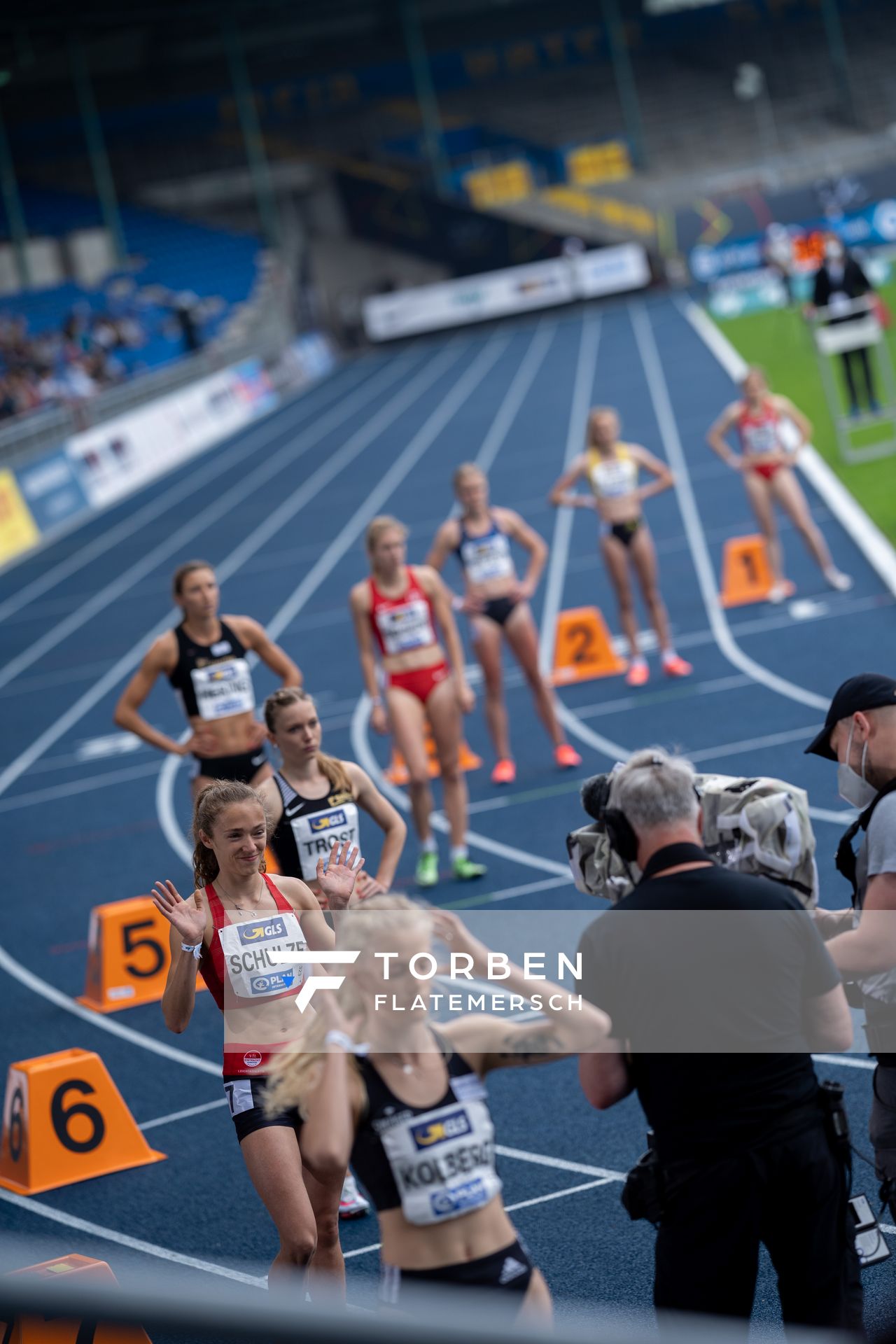 800m Finale am 06.06.2021 waehrend den deutschen Leichtathletik-Meisterschaften 2021 im Eintracht-Stadion in Braunschweig