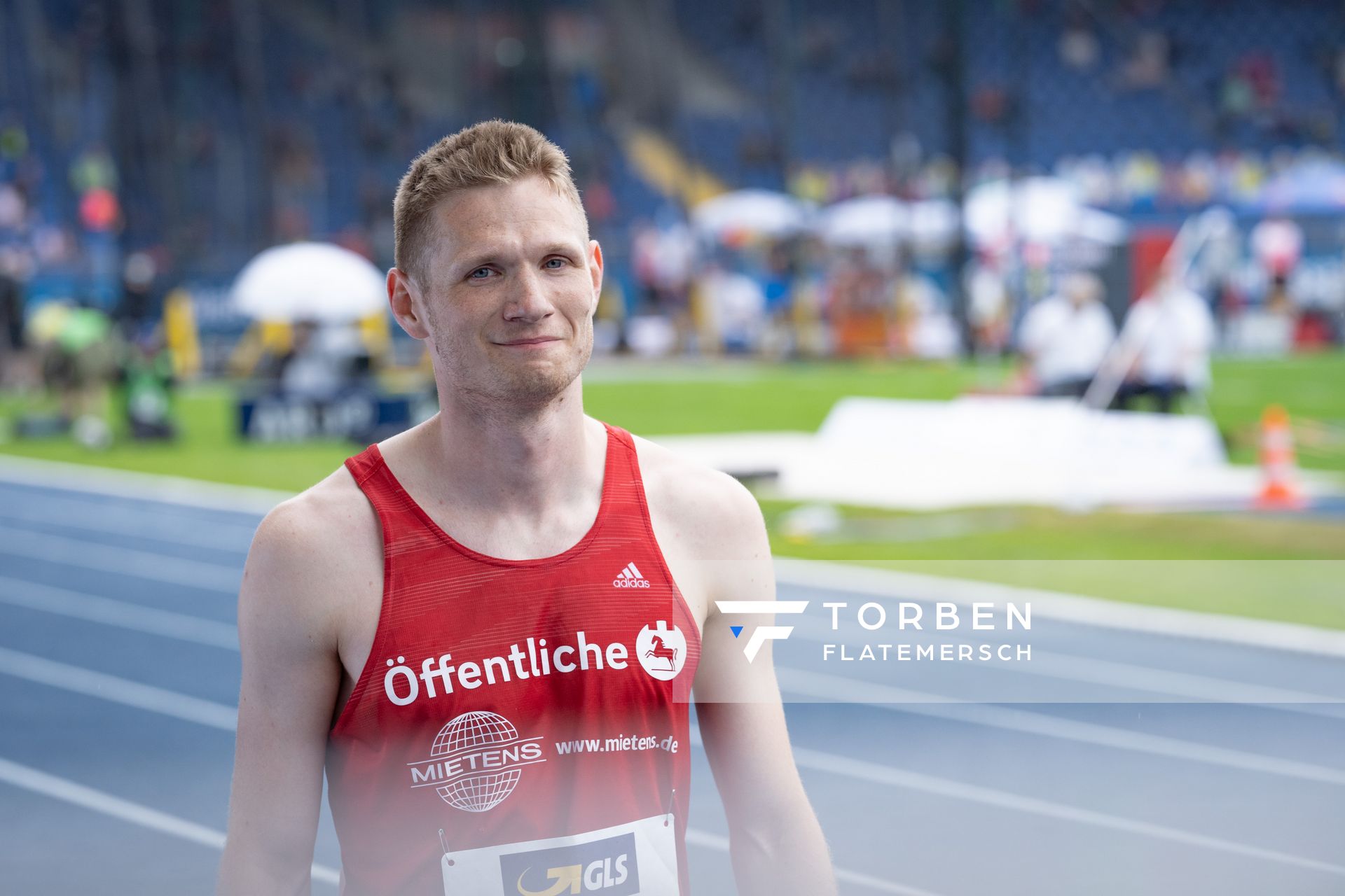 Kilian Gruenhagen (LG Braunschweig) am 06.06.2021 waehrend den deutschen Leichtathletik-Meisterschaften 2021 im Eintracht-Stadion in Braunschweig