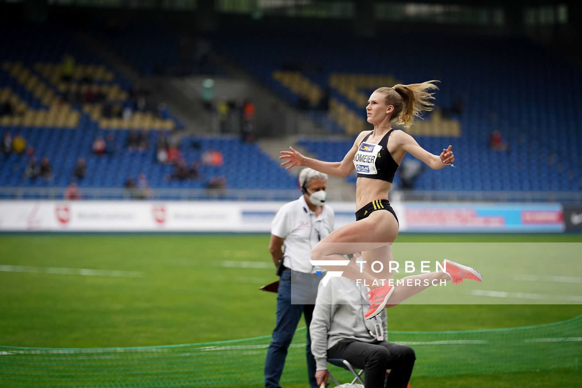 Merle Homeier (LG Goettingen) am 06.06.2021 waehrend den deutschen Leichtathletik-Meisterschaften 2021 im Eintracht-Stadion in Braunschweig