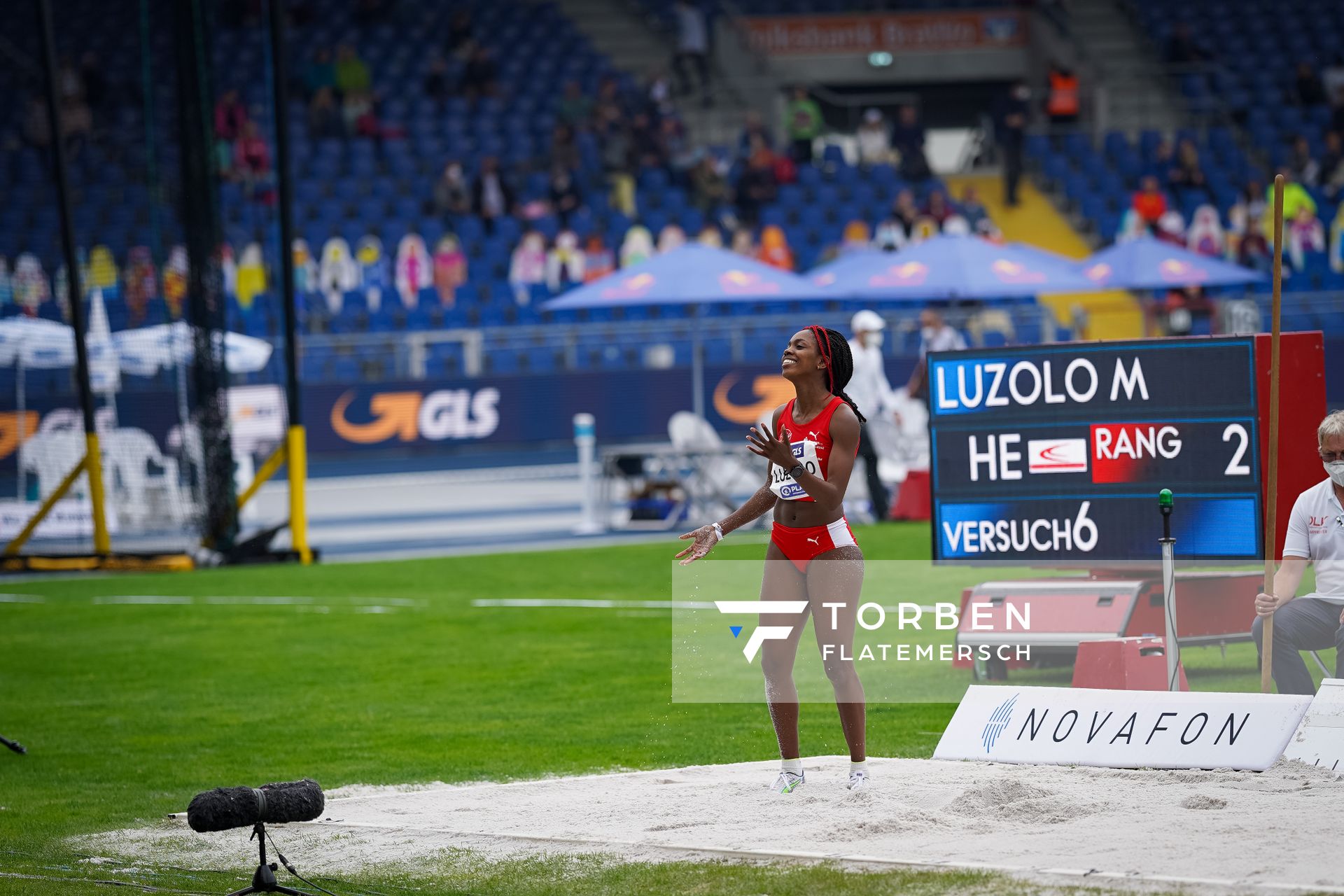 Maryse Luzolo (Koenigsteiner LV) am 06.06.2021 waehrend den deutschen Leichtathletik-Meisterschaften 2021 im Eintracht-Stadion in Braunschweig