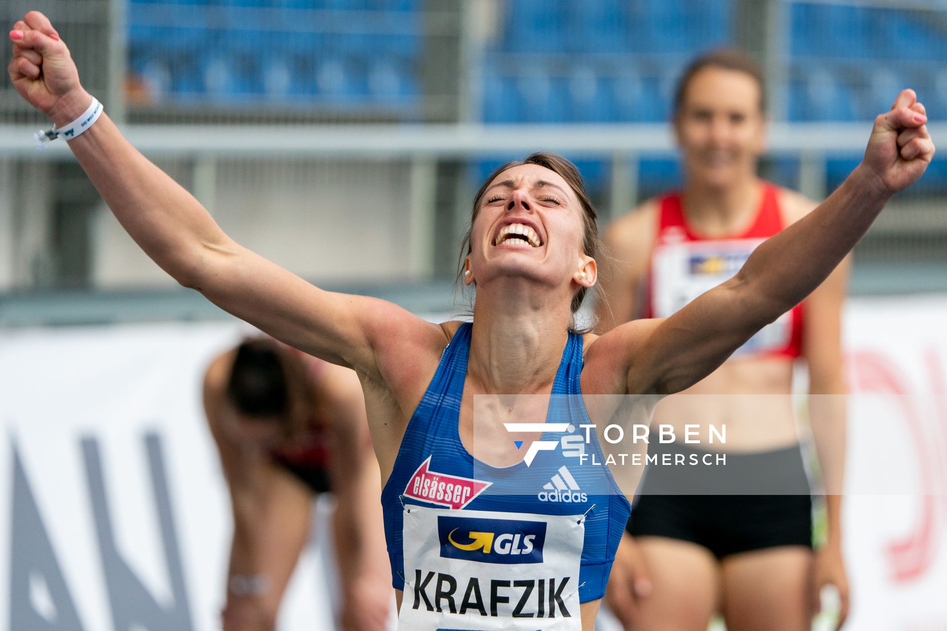 Carolina Krafzik (VfL Sindelfingen) am 06.06.2021 waehrend den deutschen Leichtathletik-Meisterschaften 2021 im Eintracht-Stadion in Braunschweig