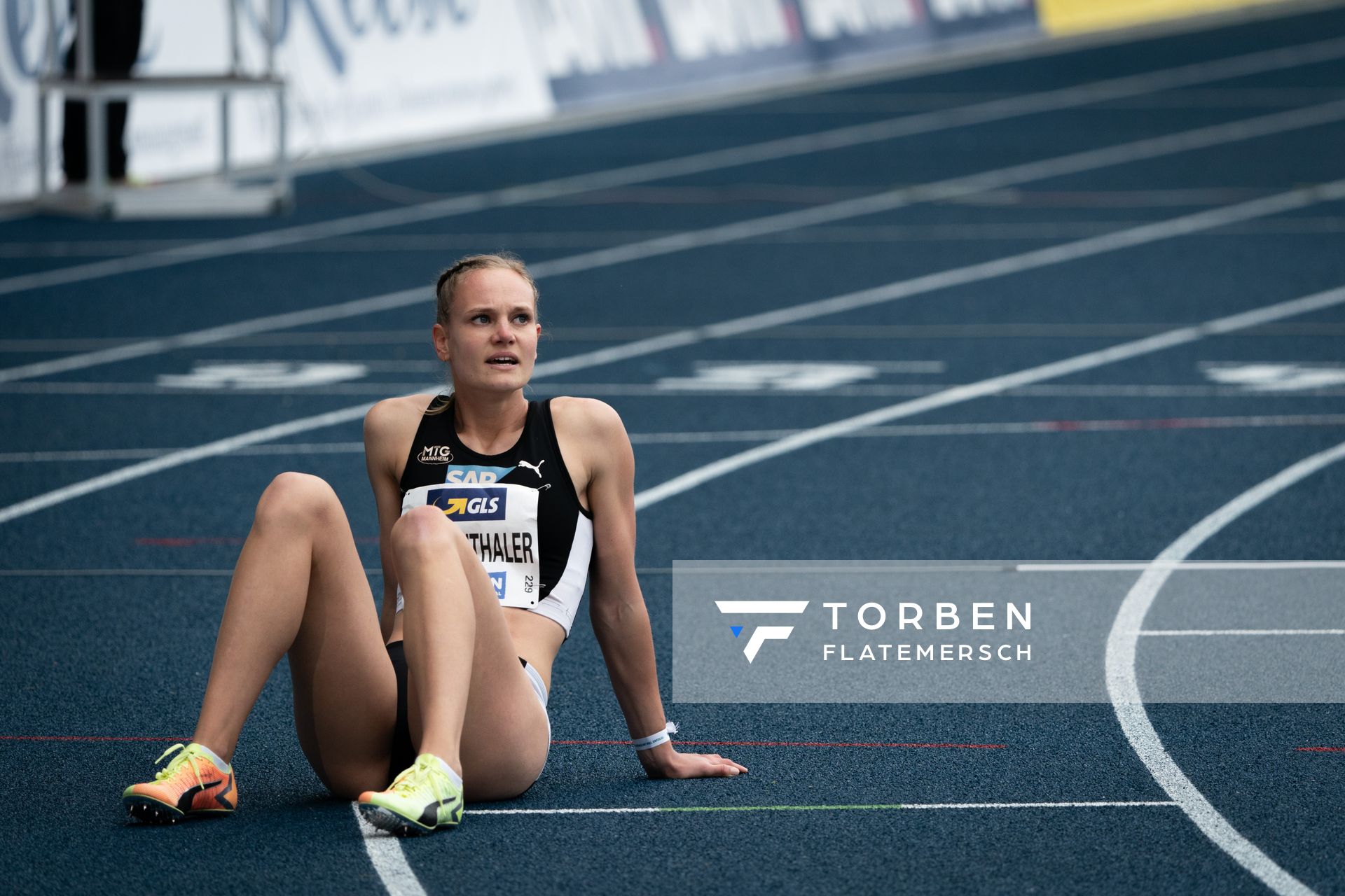 Hannah Mergenthaler (MTG Mannheim) am 06.06.2021 waehrend den deutschen Leichtathletik-Meisterschaften 2021 im Eintracht-Stadion in Braunschweig