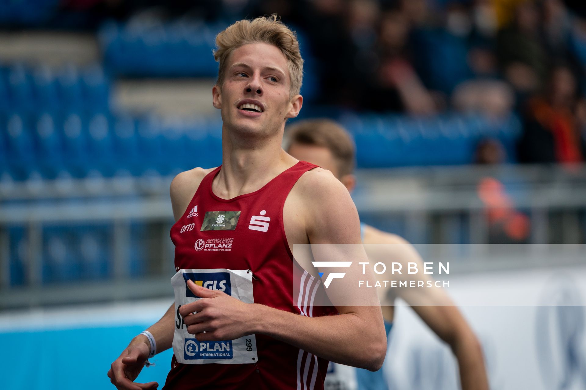 Manuel Sanders (LG Olympia Dortmund) gewinnt die 400m am 06.06.2021 waehrend den deutschen Leichtathletik-Meisterschaften 2021 im Eintracht-Stadion in Braunschweig