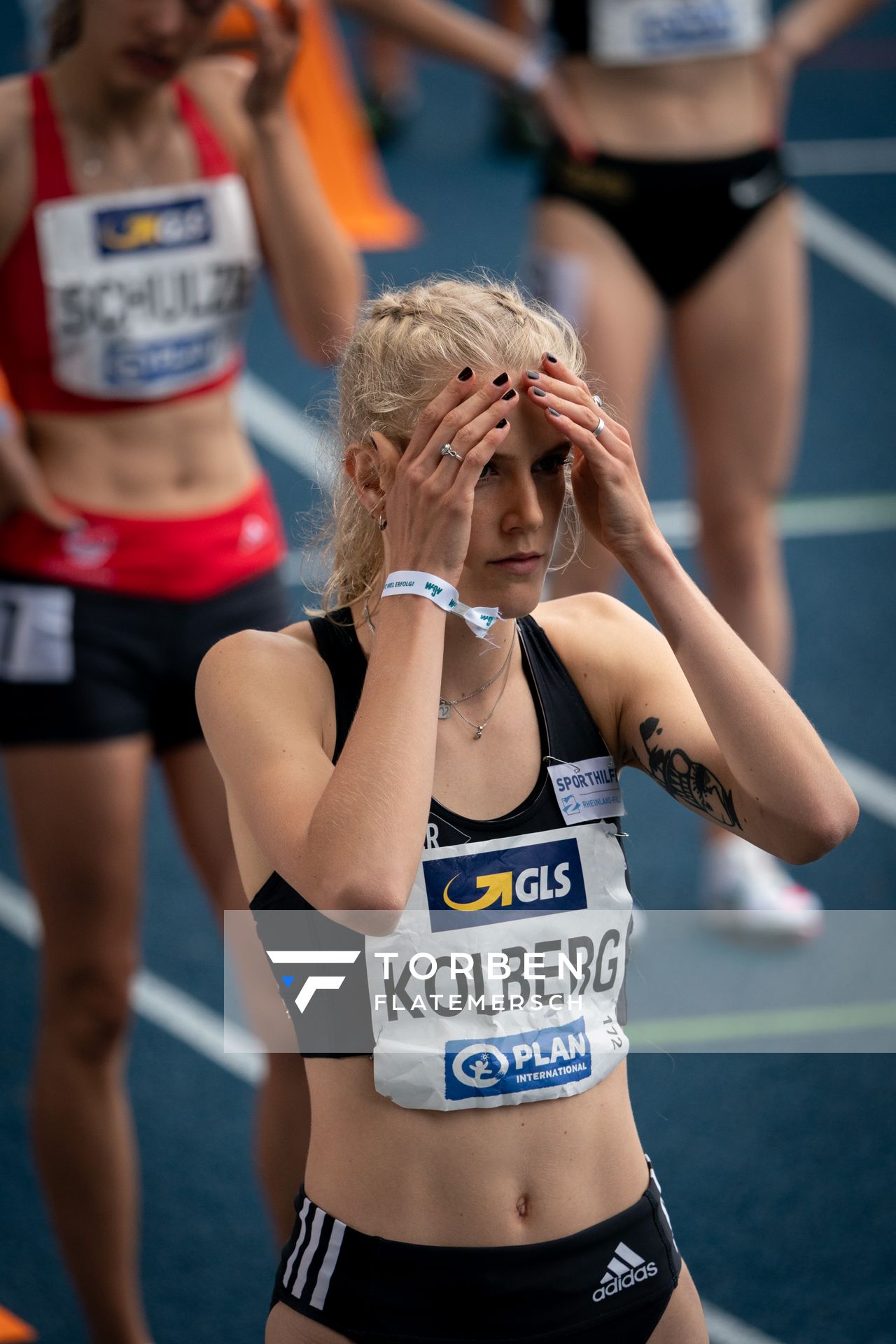 Majtie Kolberg (LG Kreis Ahrweiler) am 06.06.2021 waehrend den deutschen Leichtathletik-Meisterschaften 2021 im Eintracht-Stadion in Braunschweig