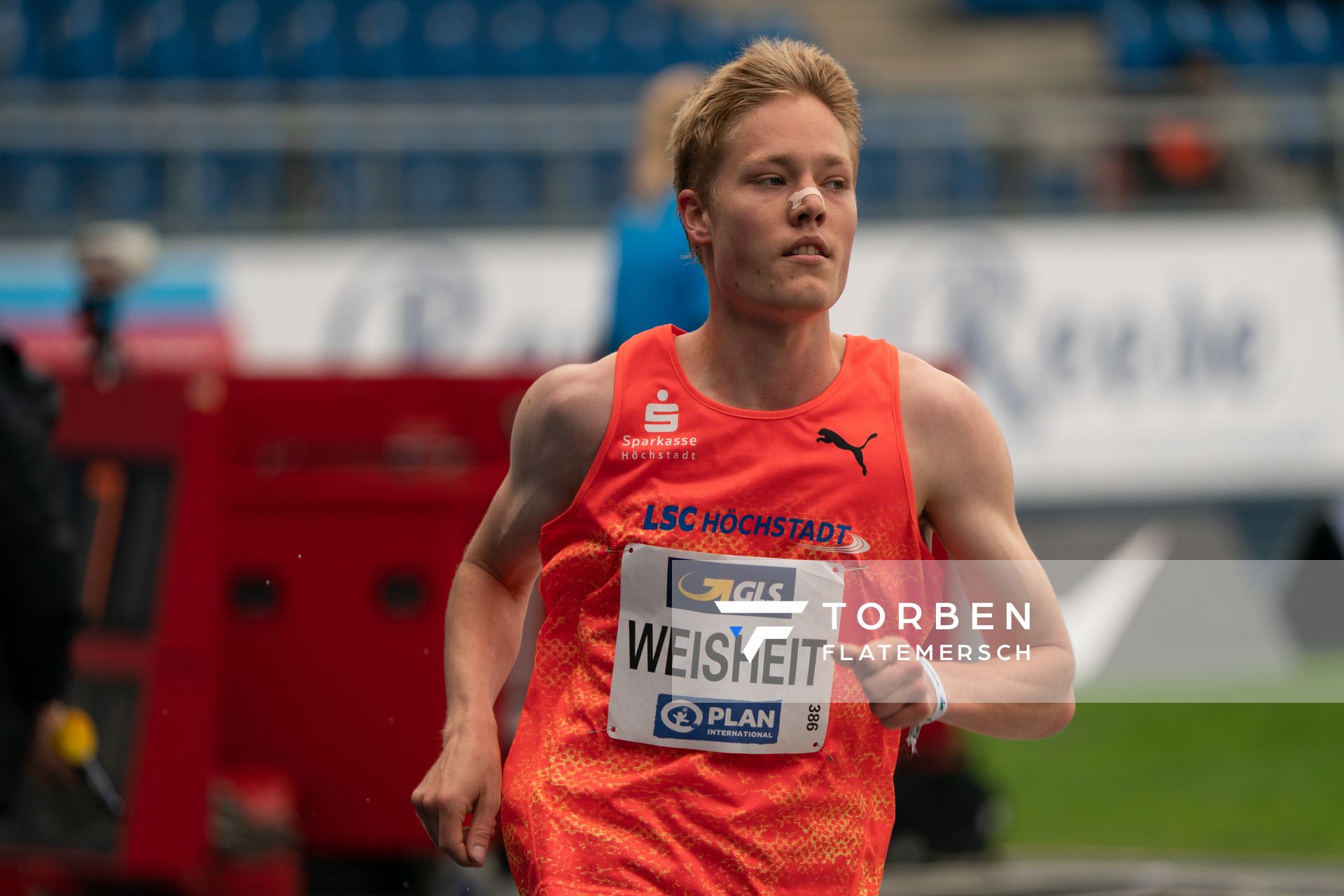 Brian Weisheit (LSC Hoechstadt/Aisch) am 06.06.2021 waehrend den deutschen Leichtathletik-Meisterschaften 2021 im Eintracht-Stadion in Braunschweig