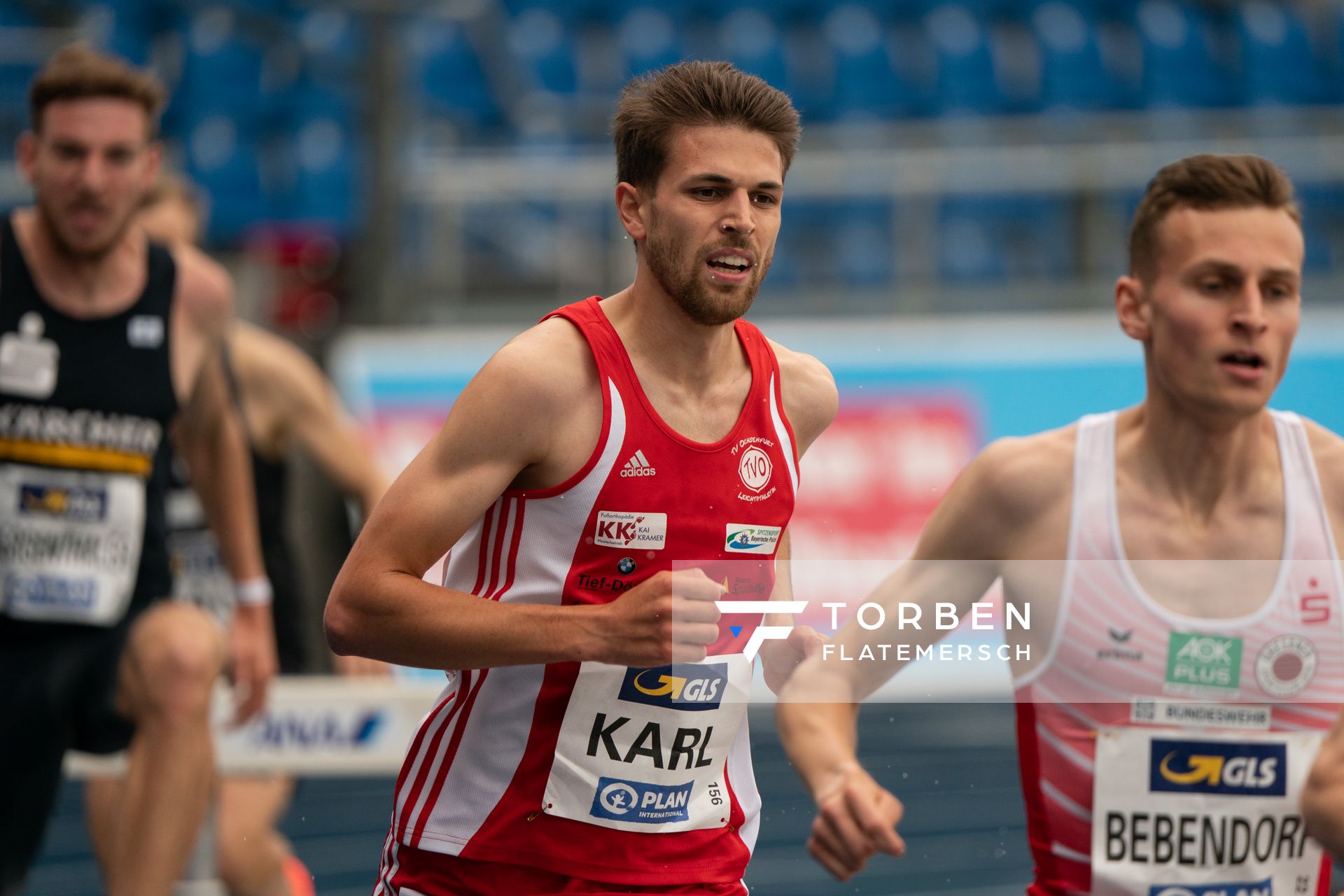 Patrick Karl (TV Ochsenfurt) am 06.06.2021 waehrend den deutschen Leichtathletik-Meisterschaften 2021 im Eintracht-Stadion in Braunschweig