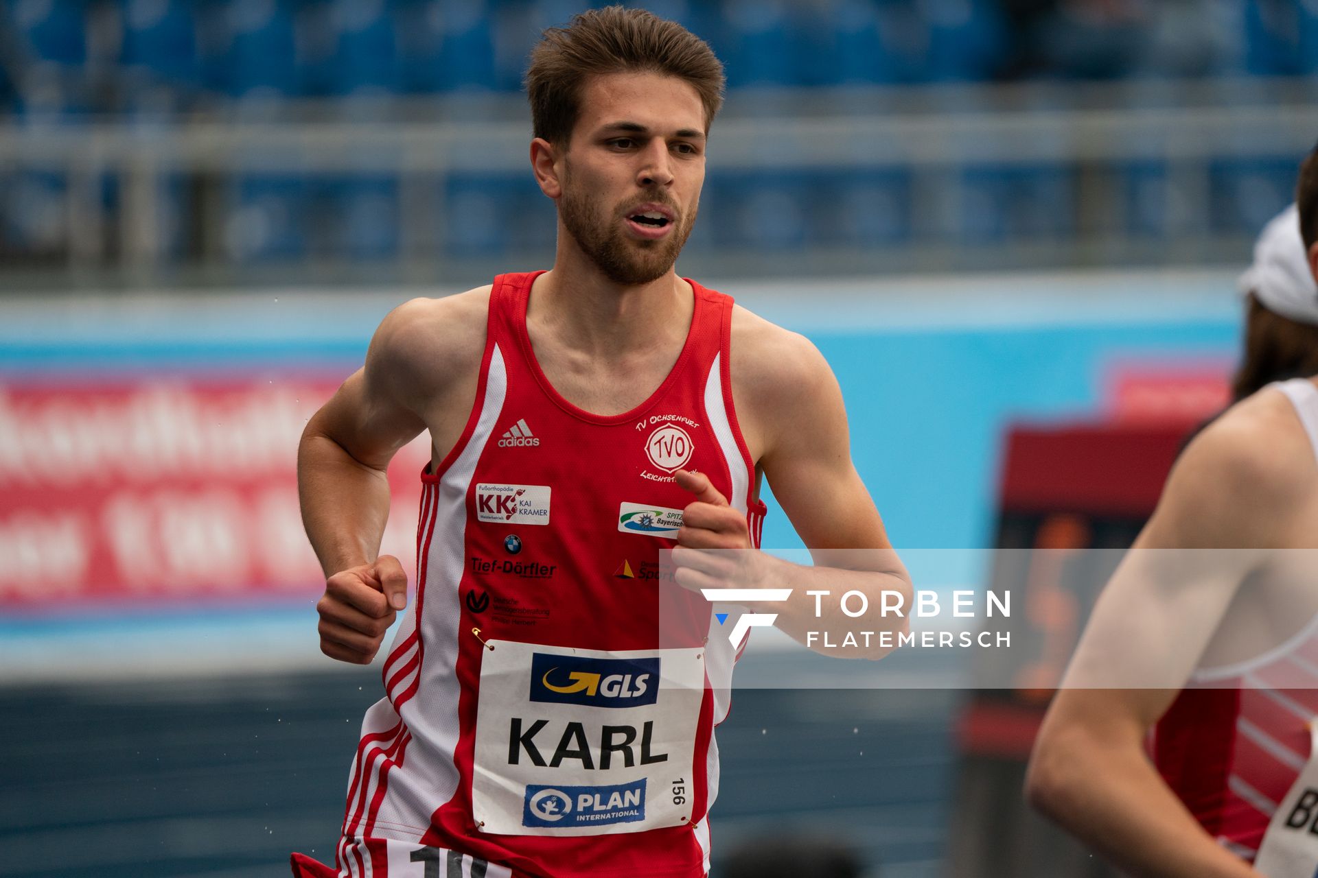 Patrick Karl (TV Ochsenfurt) am 06.06.2021 waehrend den deutschen Leichtathletik-Meisterschaften 2021 im Eintracht-Stadion in Braunschweig