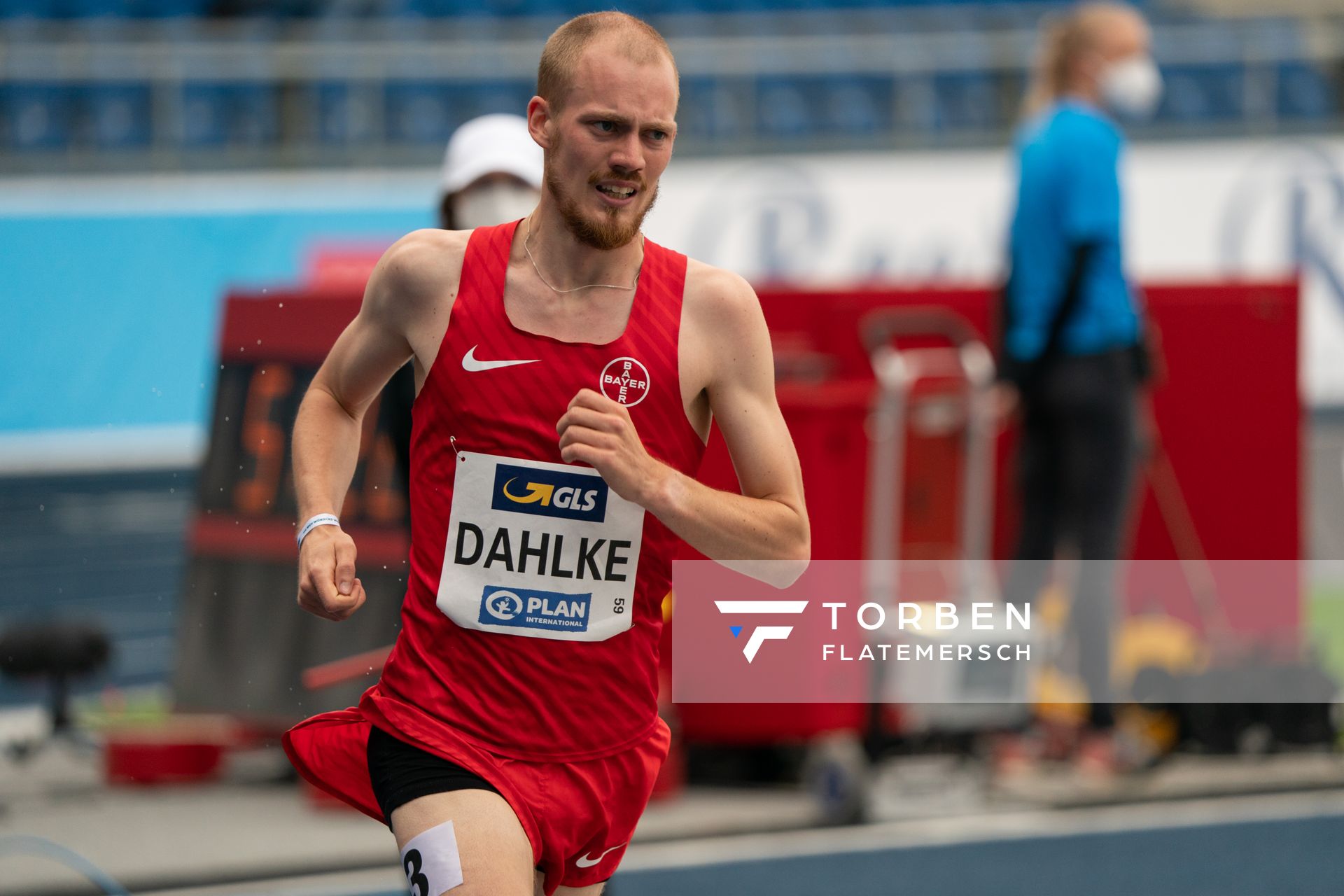 Jonathan Dahlke (TSV Bayer 04 Leverkusen) am 06.06.2021 waehrend den deutschen Leichtathletik-Meisterschaften 2021 im Eintracht-Stadion in Braunschweig