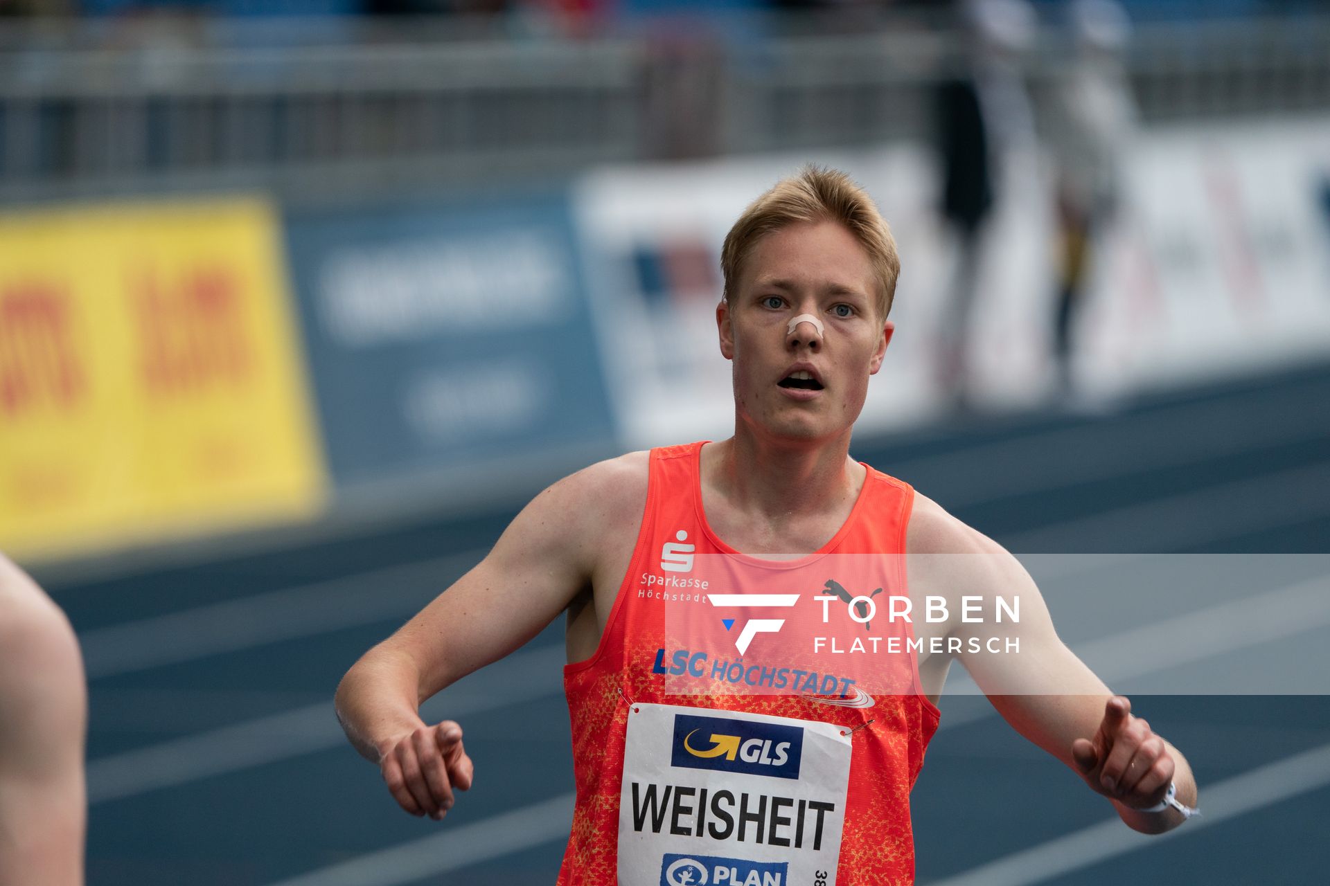 Brian Weisheit (LSC Hoechstadt/Aisch) am 06.06.2021 waehrend den deutschen Leichtathletik-Meisterschaften 2021 im Eintracht-Stadion in Braunschweig