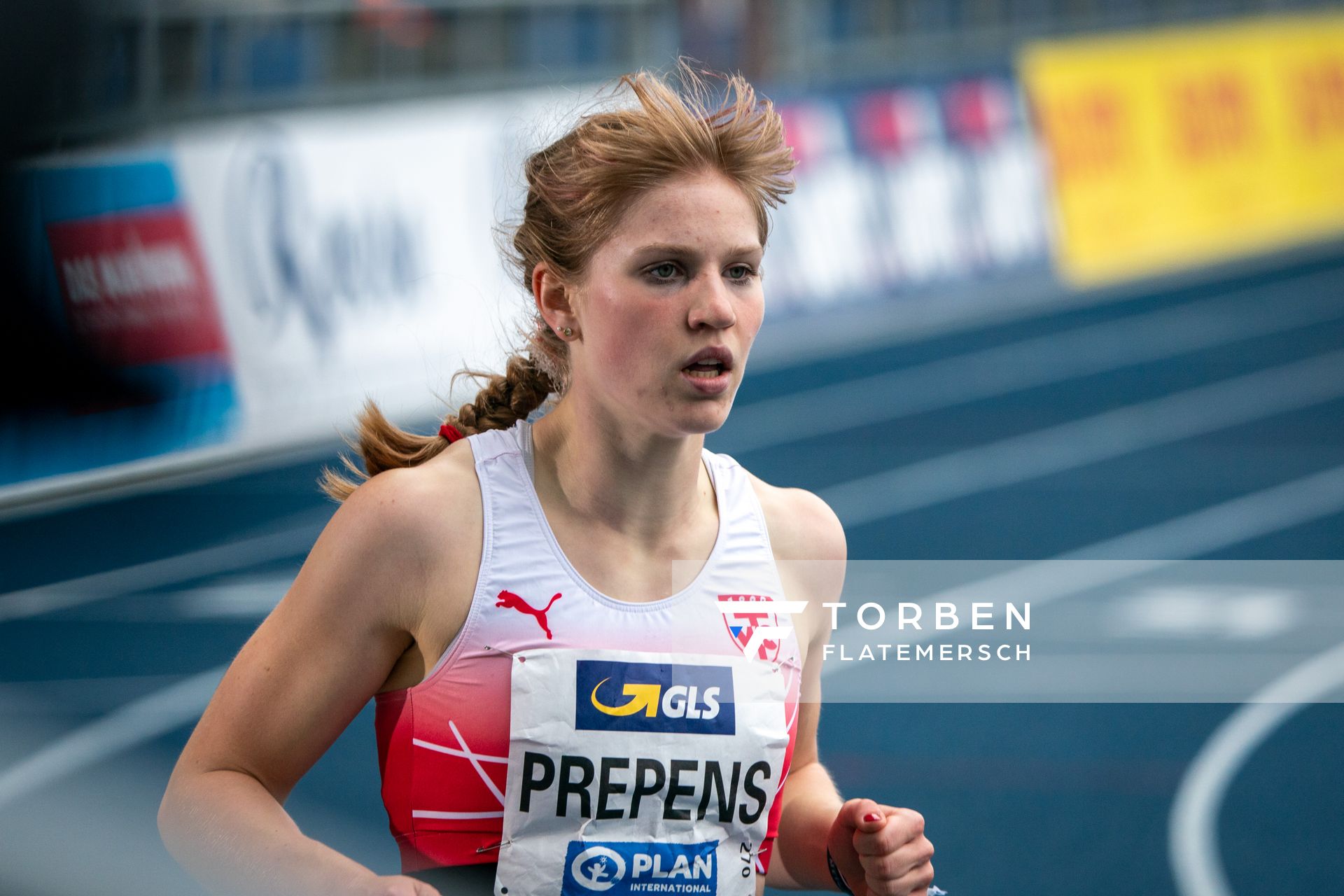 Talea Prepens (TV Cloppenburg) im 200m Finale am 06.06.2021 waehrend den deutschen Leichtathletik-Meisterschaften 2021 im Eintracht-Stadion in Braunschweig