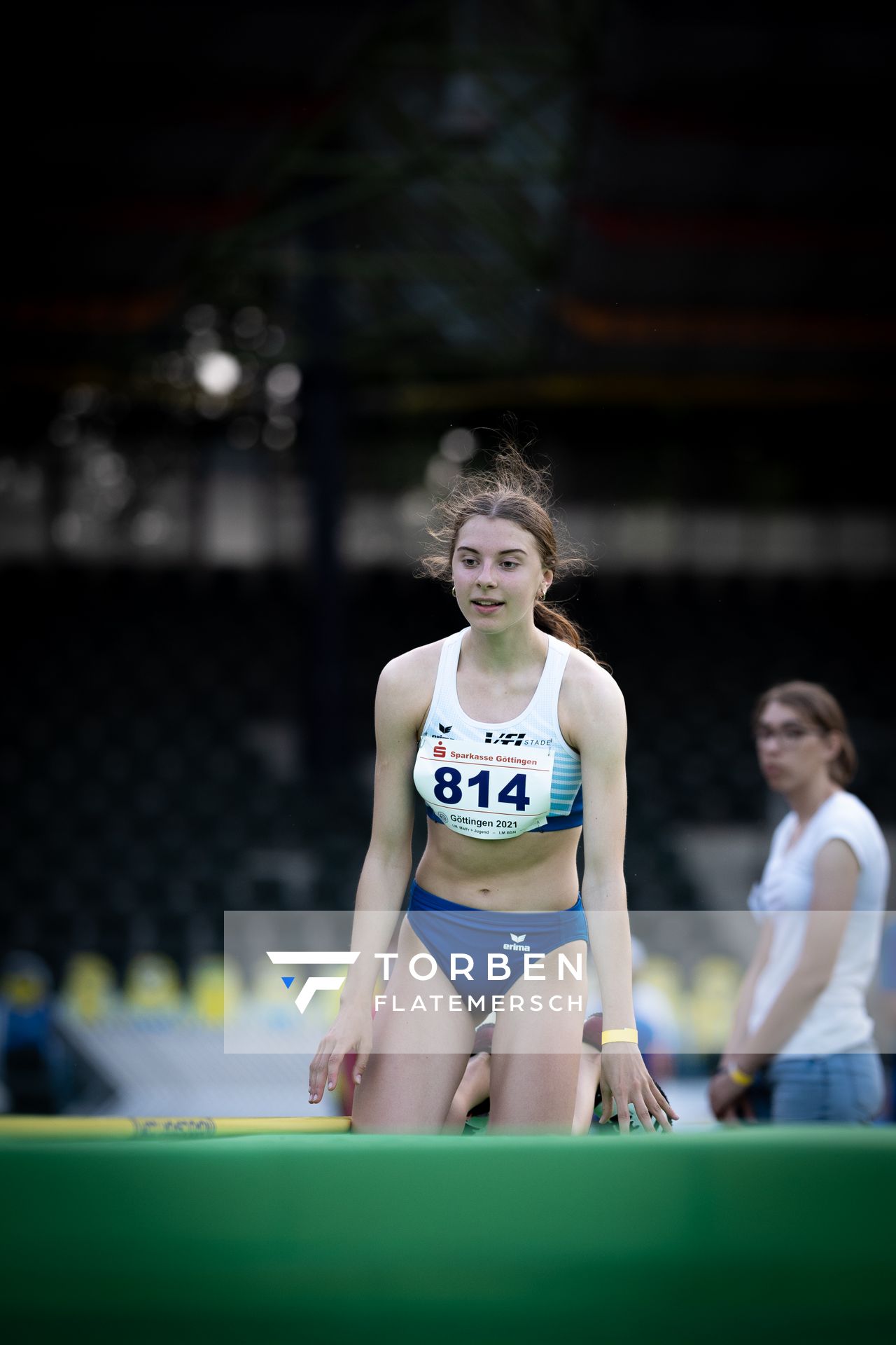 Mayleen Bartz (VfL Stade) im Hochsprung  am 18.06.2021 waehrend den NLV + BLV Landesmeisterschaften im Jahnstadion in Göttingen