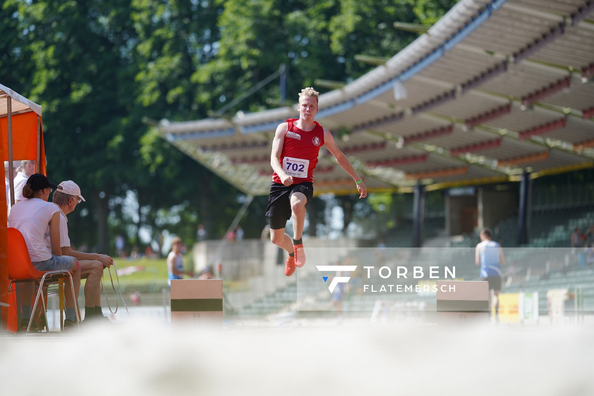 Finn Tilgner (TuS Niedernwoehren) am 19.06.2021 waehrend den NLV + BLV Landesmeisterschaften im Jahnstadion in Göttingen