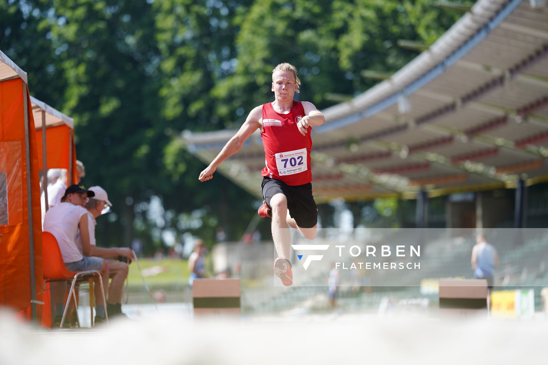 Finn Tilgner (TuS Niedernwoehren) am 19.06.2021 waehrend den NLV + BLV Landesmeisterschaften im Jahnstadion in Göttingen