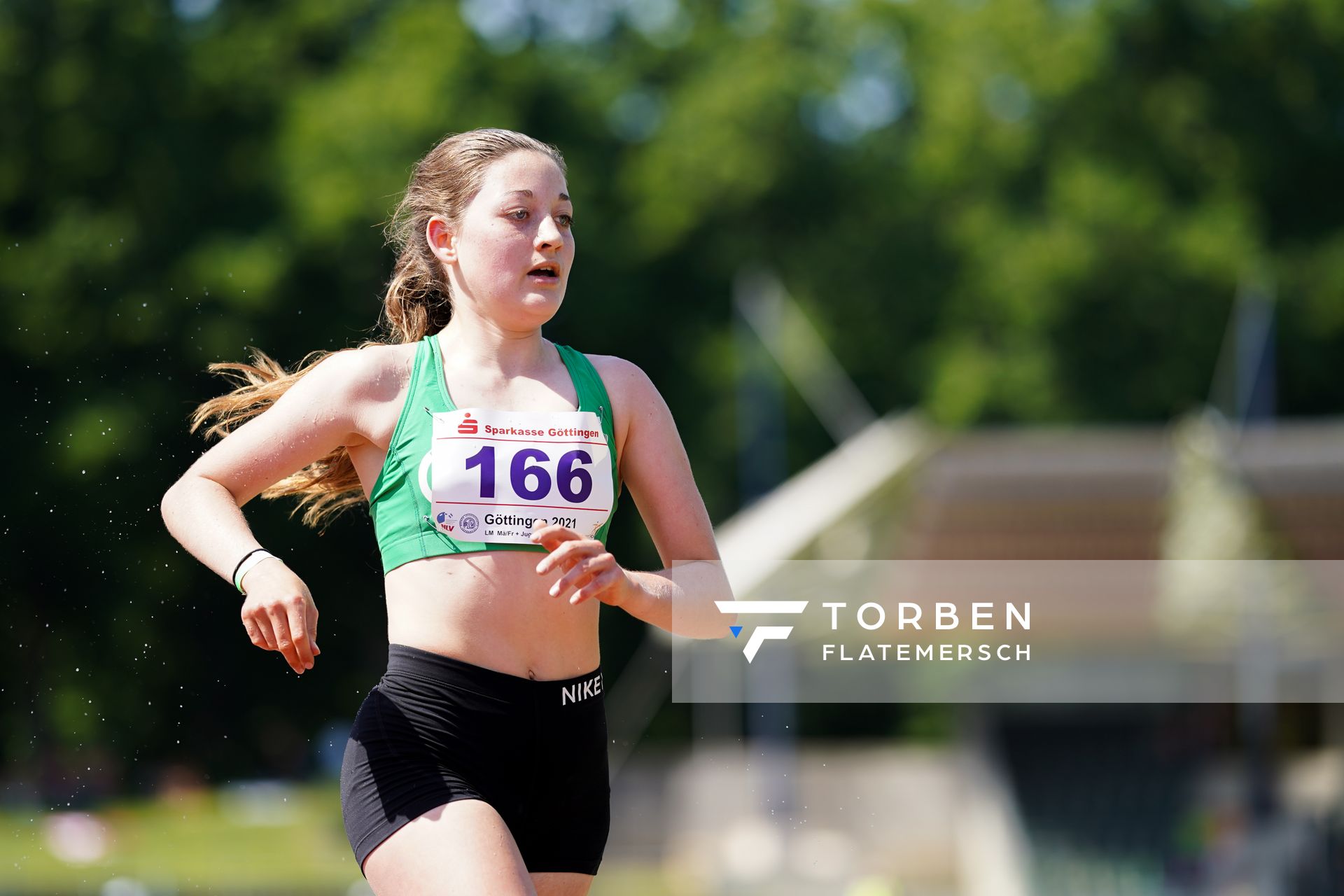 Amelie Baule (Eintracht Hildesheim) ueber 3000m am 19.06.2021 waehrend den NLV + BLV Landesmeisterschaften im Jahnstadion in Göttingen