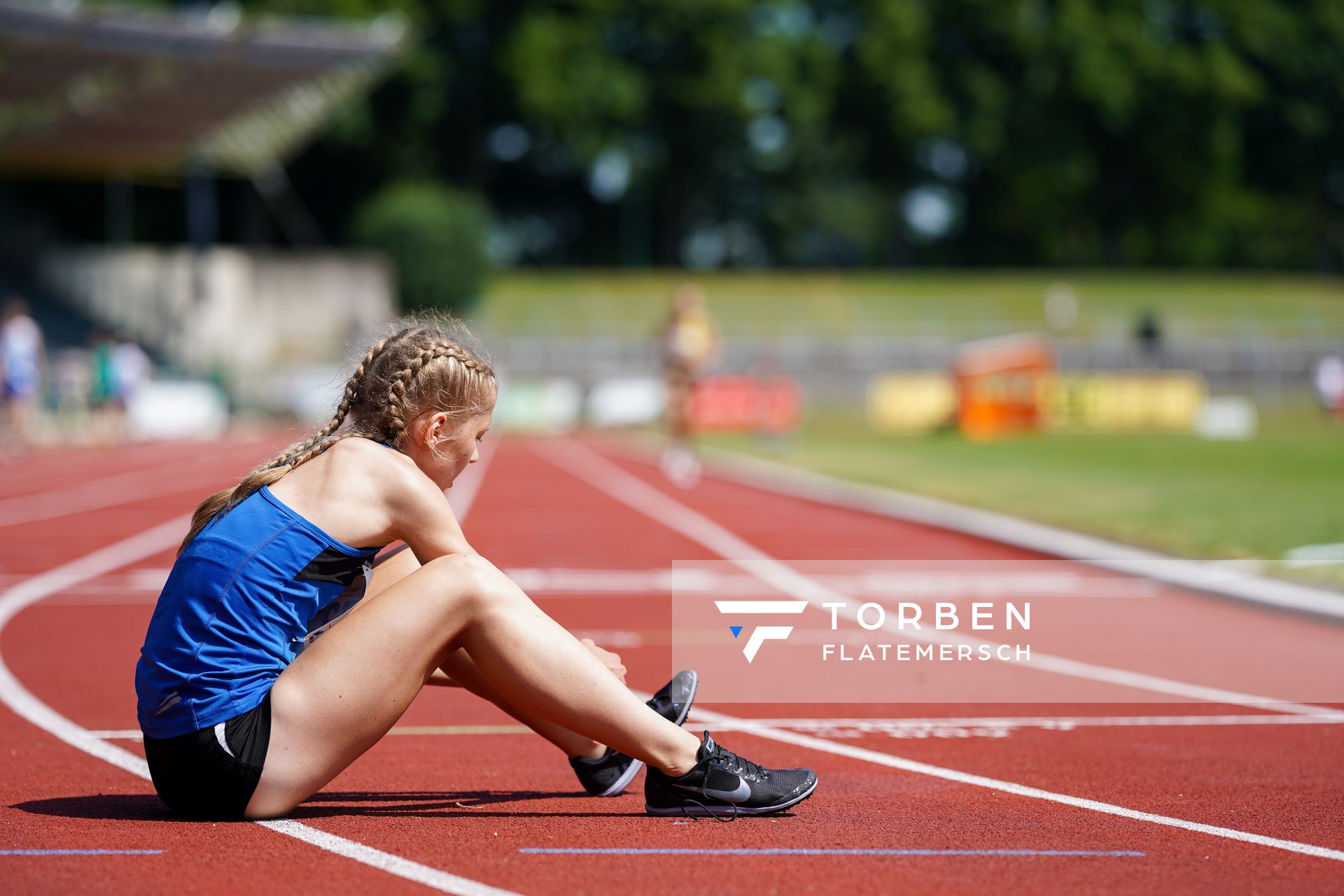 Ronja Funck (TV Jahn Walsrode) ueber 3000m am 19.06.2021 waehrend den NLV + BLV Landesmeisterschaften im Jahnstadion in Göttingen