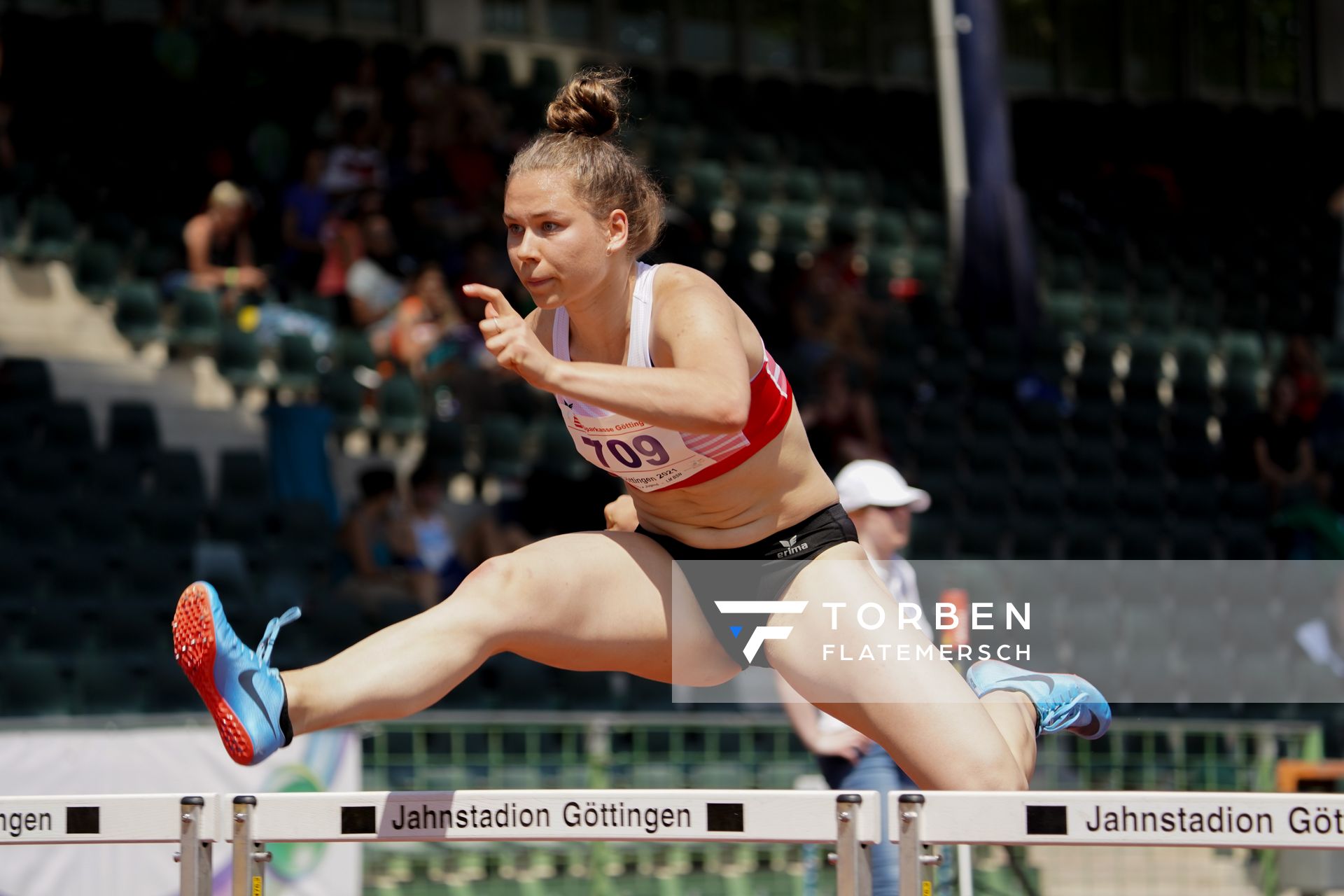 Johanna Paul (TuS Wunstorf) am 19.06.2021 waehrend den NLV + BLV Landesmeisterschaften im Jahnstadion in Göttingen