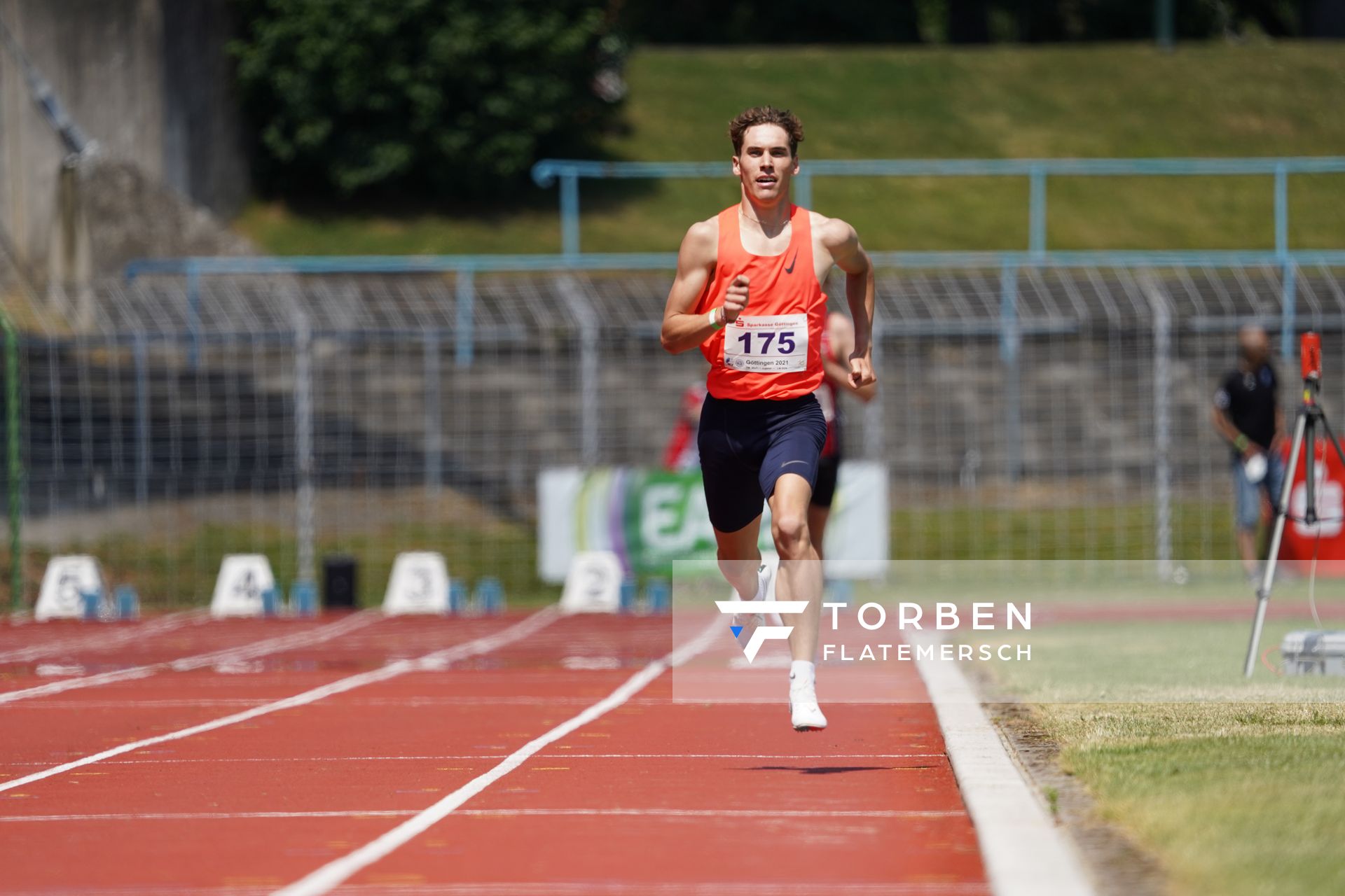 Felix Ebel (Emder Laufgemeinschaft) am 19.06.2021 waehrend den NLV + BLV Landesmeisterschaften im Jahnstadion in Göttingen