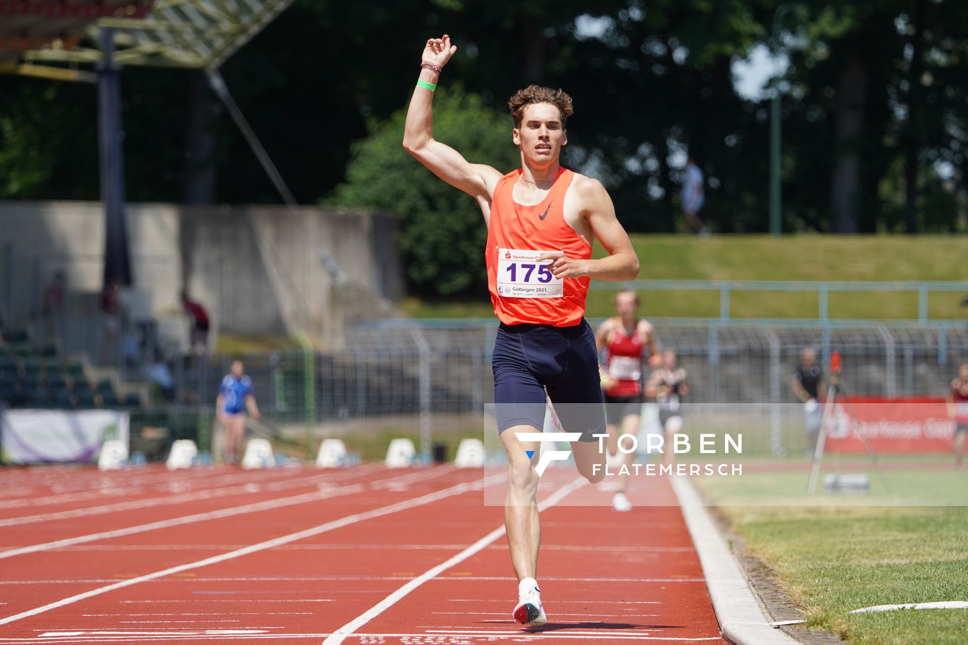 Felix Ebel (Emder Laufgemeinschaft) am 19.06.2021 waehrend den NLV + BLV Landesmeisterschaften im Jahnstadion in Göttingen