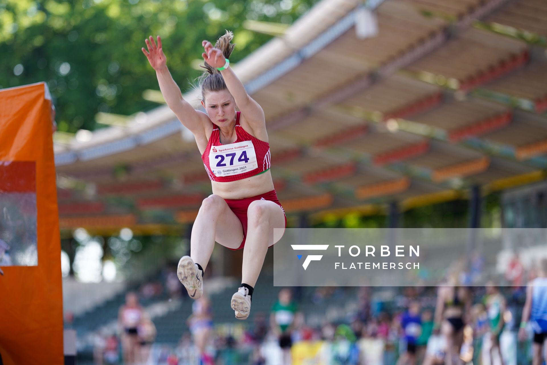 Filomena Loeffel (LG Braunschweig) am 19.06.2021 waehrend den NLV + BLV Landesmeisterschaften im Jahnstadion in Göttingen