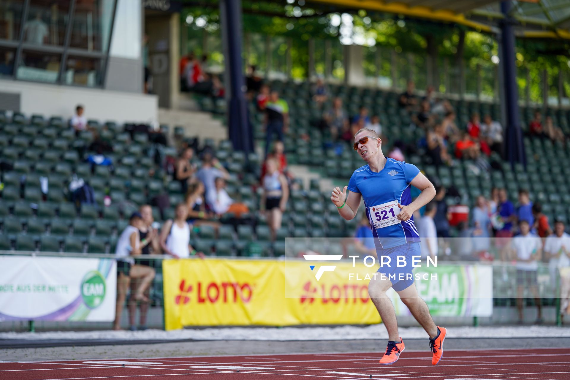 Paul Raub (Rukeli Trollmann e. V.) am 19.06.2021 waehrend den NLV + BLV Landesmeisterschaften im Jahnstadion in Göttingen