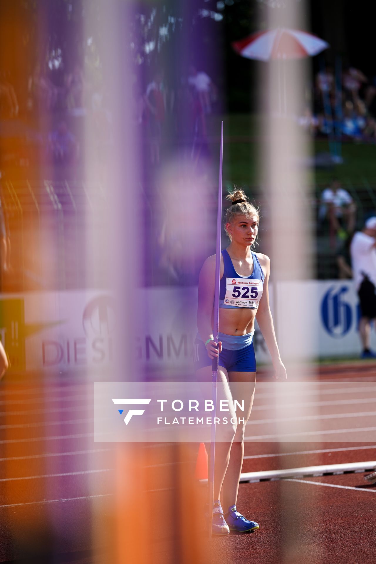 Lara Siemer (Rukeli Trollmann e. V.) am 19.06.2021 waehrend den NLV + BLV Landesmeisterschaften im Jahnstadion in Göttingen