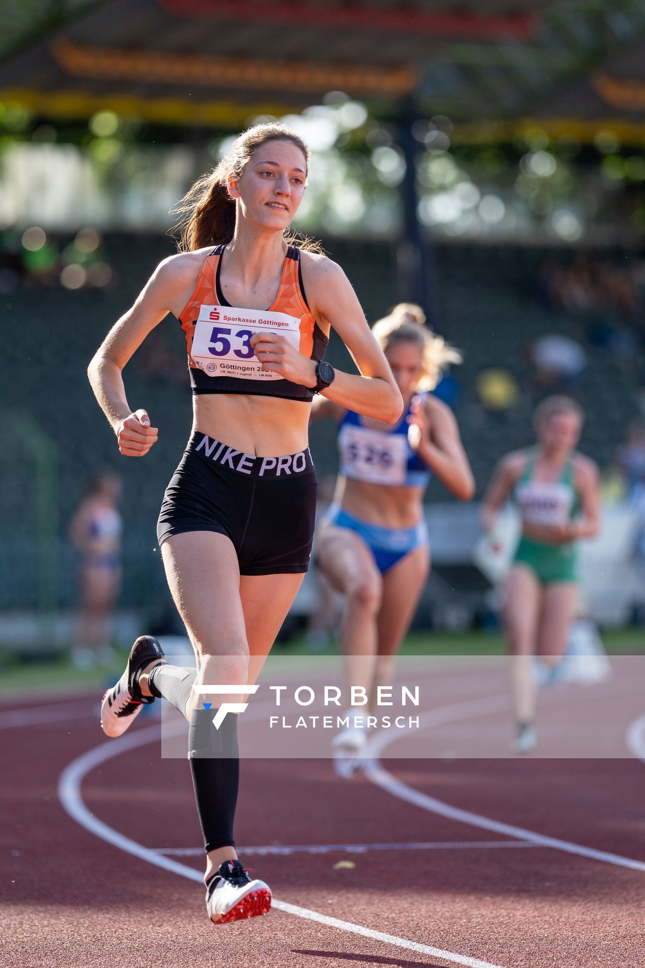 Lena Charlotte Horton (SG Bredenbeck-Holtensen) am 19.06.2021 waehrend den NLV + BLV Landesmeisterschaften im Jahnstadion in Göttingen