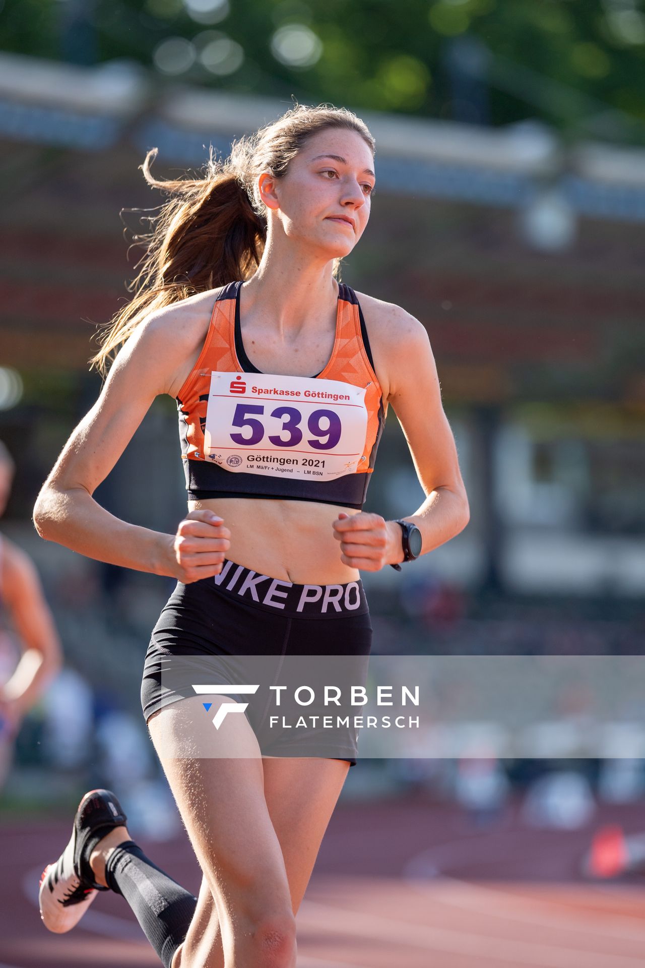 Lena Charlotte Horton (SG Bredenbeck-Holtensen) am 19.06.2021 waehrend den NLV + BLV Landesmeisterschaften im Jahnstadion in Göttingen