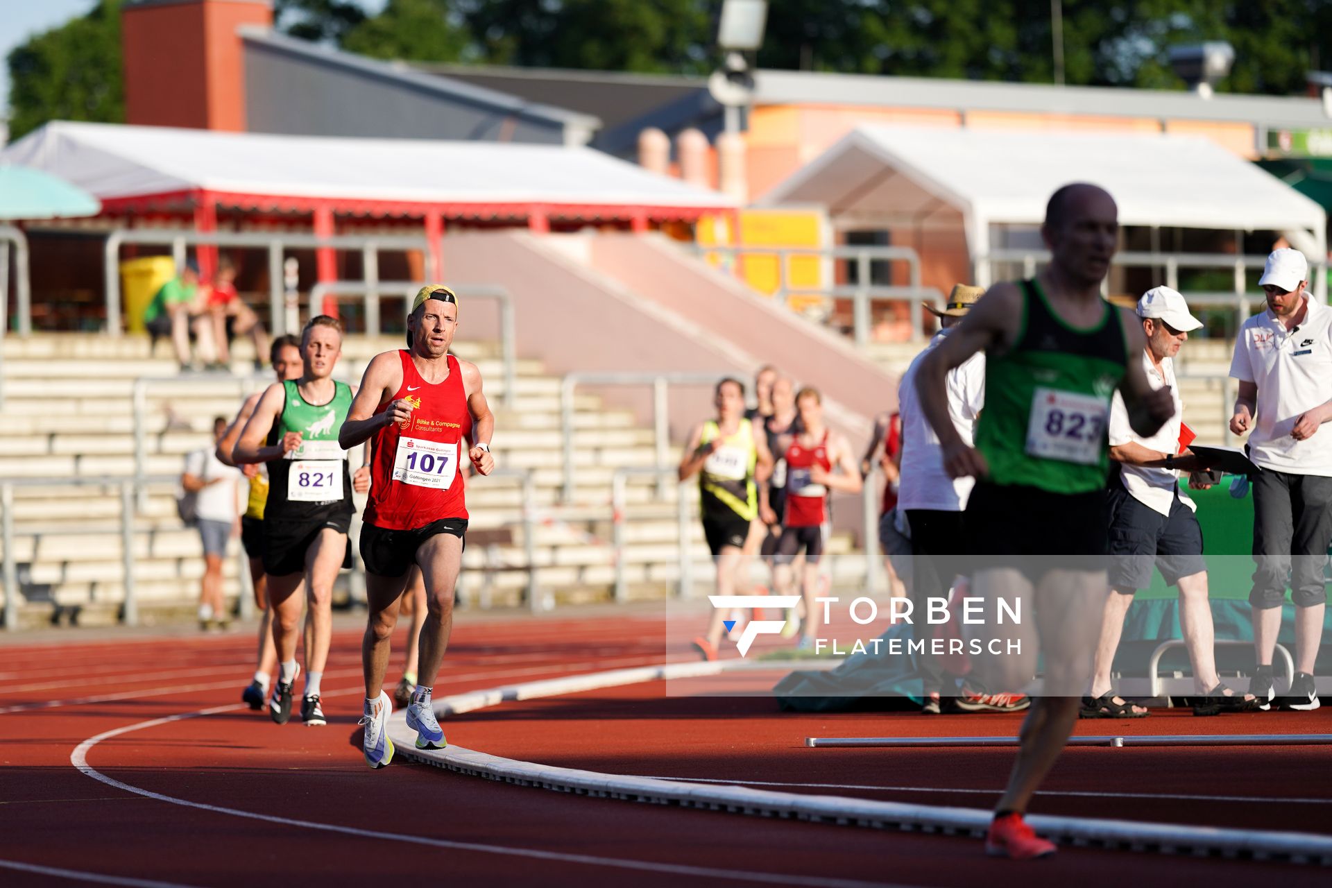 Dominik Schrader (Braunschweiger Laufclub) am 19.06.2021 waehrend den NLV + BLV Landesmeisterschaften im Jahnstadion in Göttingen