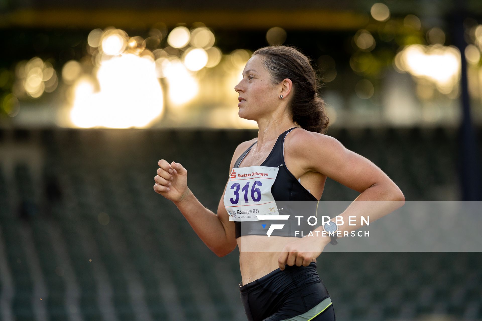 Naima Madlen Diesner (LG Goettingen) am 19.06.2021 waehrend den NLV + BLV Landesmeisterschaften im Jahnstadion in Göttingen