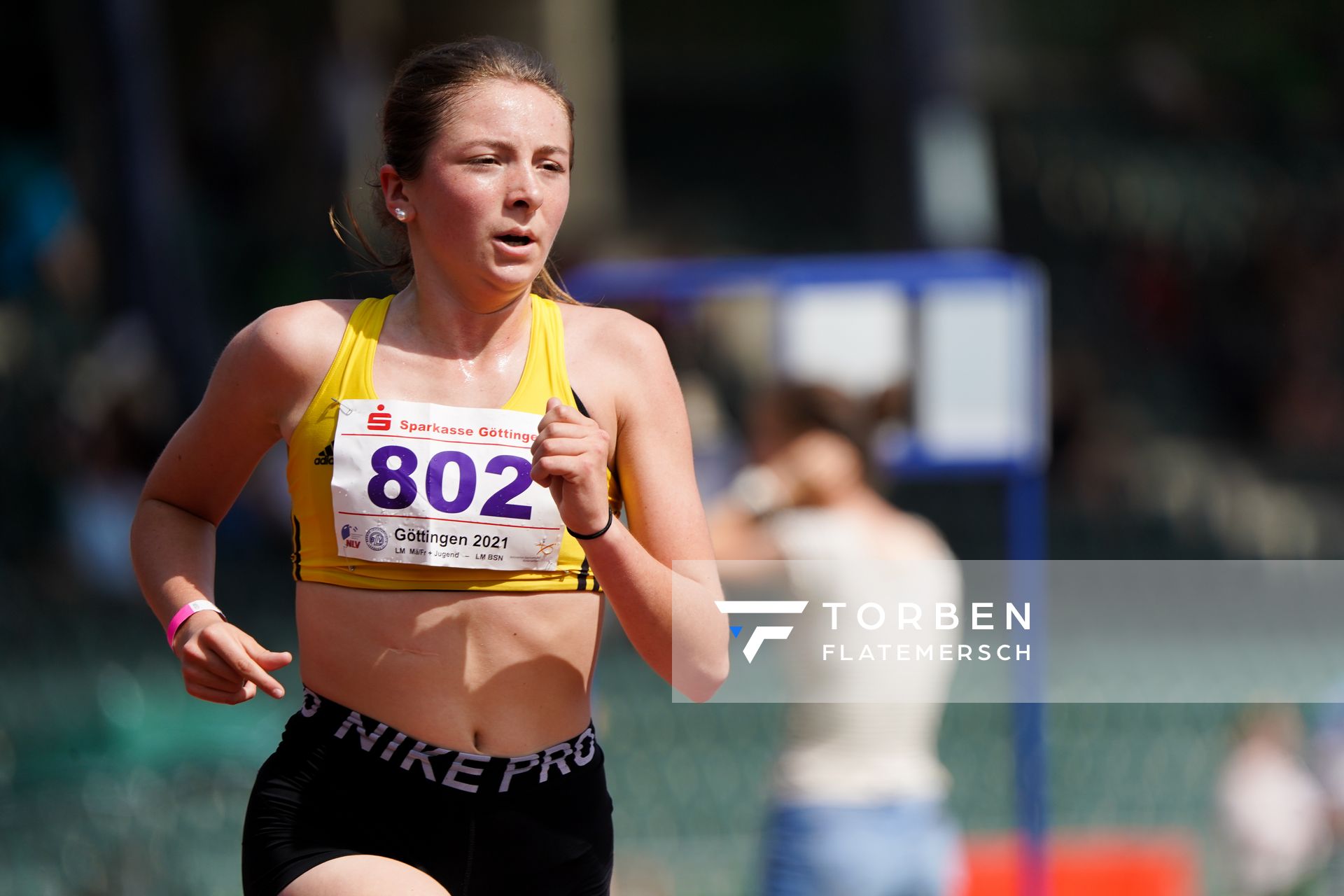 Marit Schute (VfL Loeningen) am 20.06.2021 waehrend den NLV + BLV Landesmeisterschaften im Jahnstadion in Göttingen