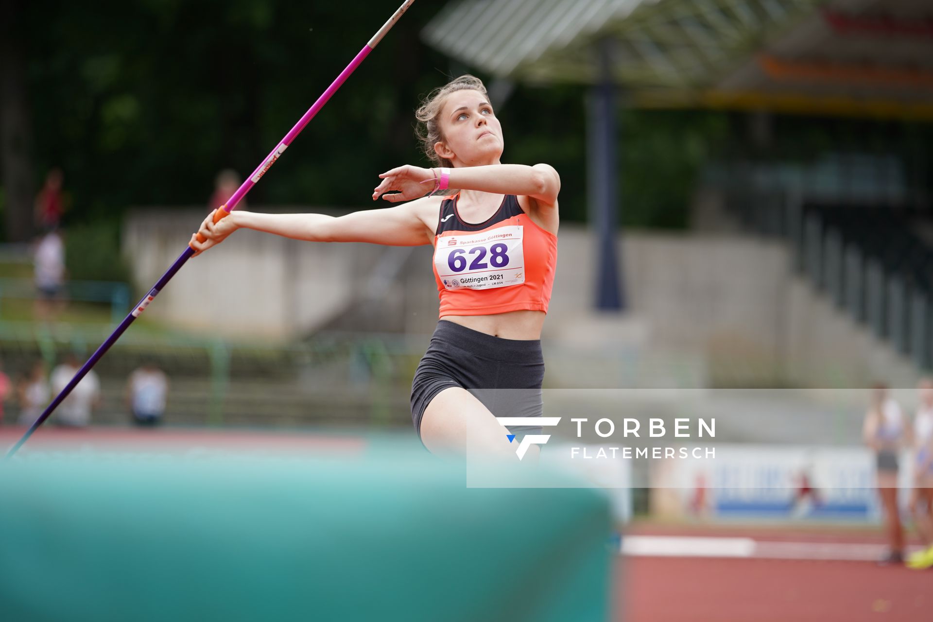 Finja Kottmann (TSV Asendorf) am 20.06.2021 waehrend den NLV + BLV Landesmeisterschaften im Jahnstadion in Göttingen
