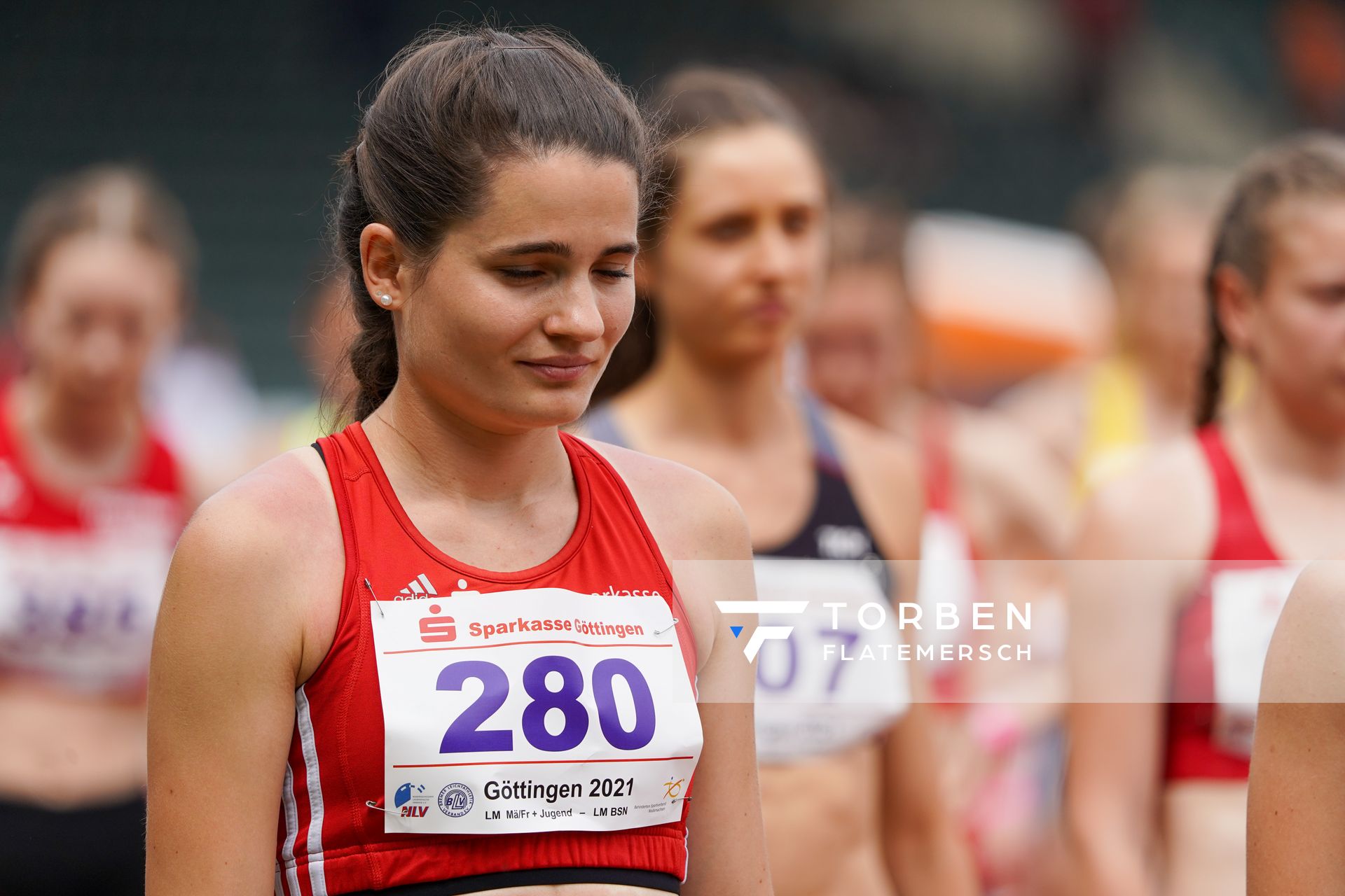 Charlene Teuber (LG Braunschweig) am 20.06.2021 waehrend den NLV + BLV Landesmeisterschaften im Jahnstadion in Göttingen