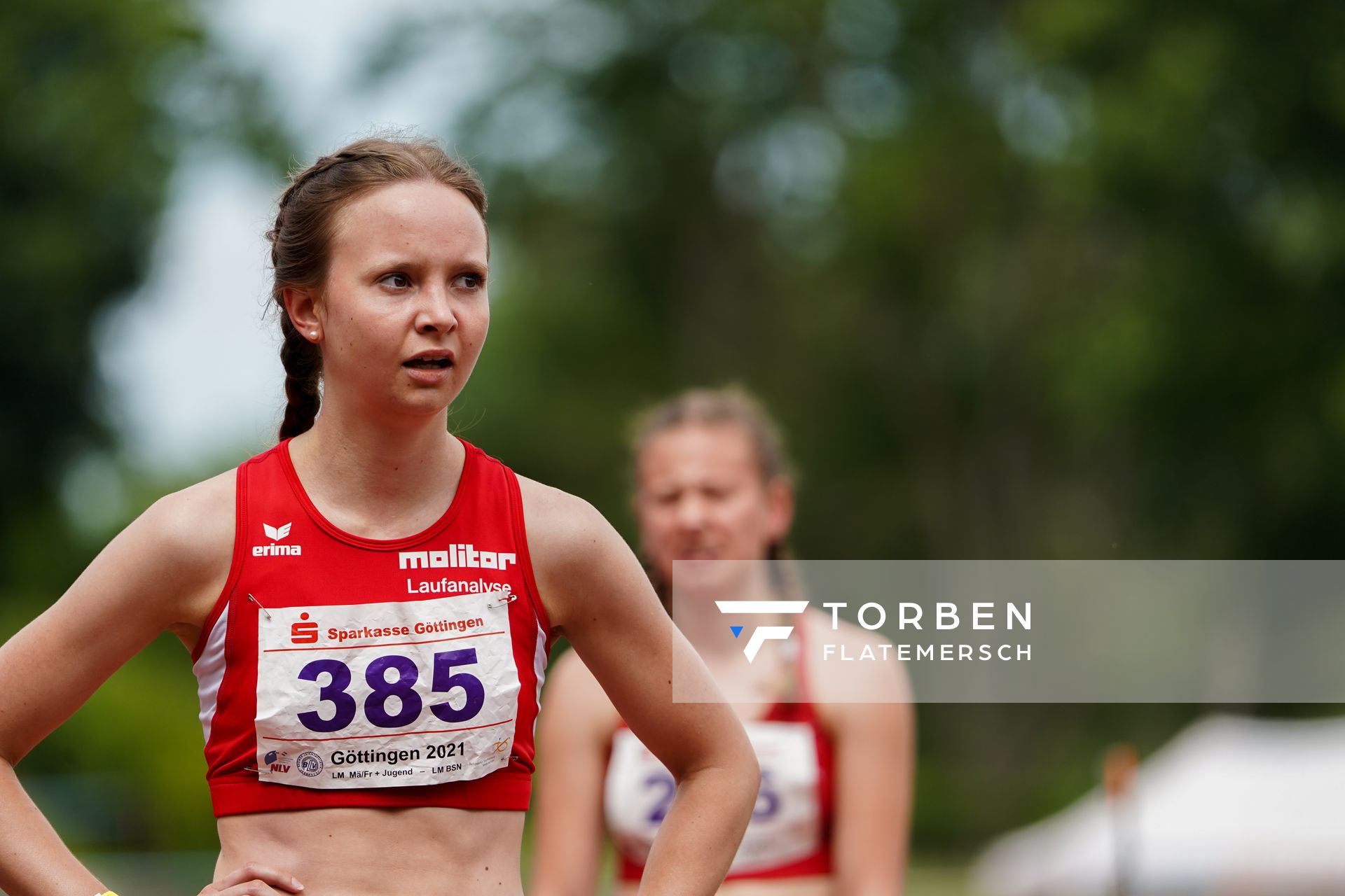 Nina Gruendel (LG Osnabrueck) am 20.06.2021 waehrend den NLV + BLV Landesmeisterschaften im Jahnstadion in Göttingen