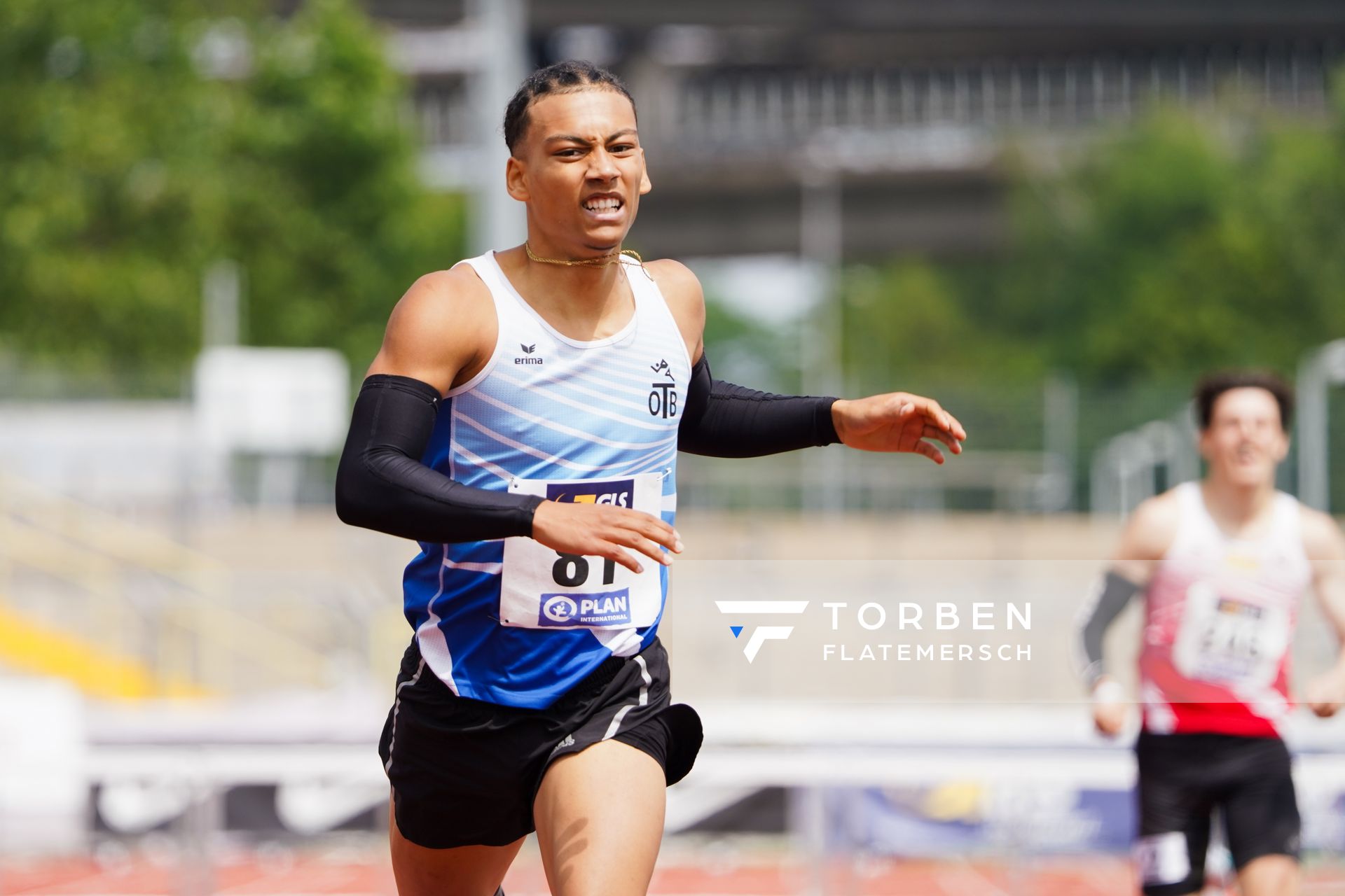 Jordan Gordon (OTB Osnabrueck) am 26.06.2021 waehrend den deutschen U23 Leichtathletik-Meisterschaften 2021 im Stadion Oberwerth in Koblenz