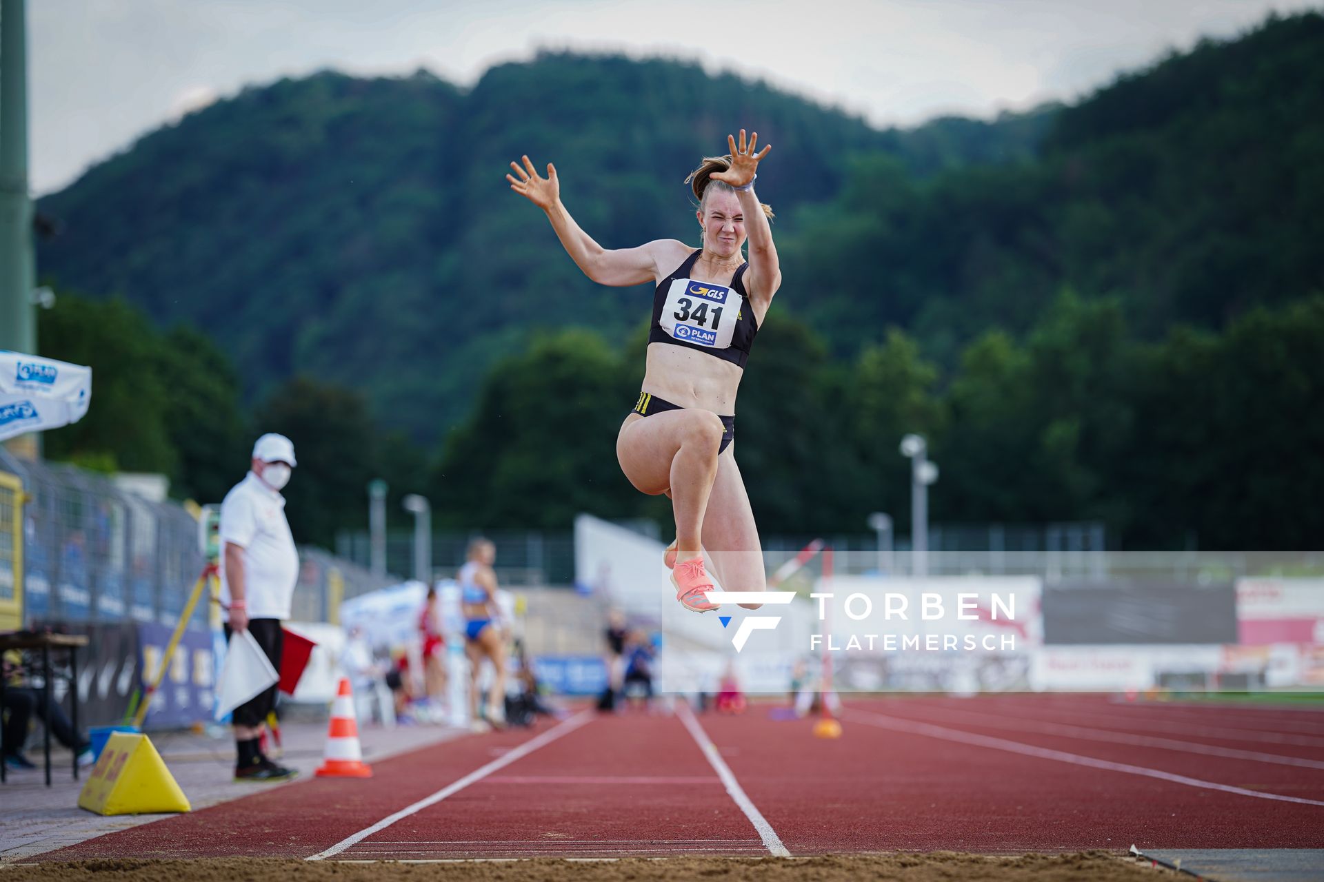 Kira Wittmann (LG Goettingen) im Dreisprung am 26.06.2021 waehrend den deutschen U23 Leichtathletik-Meisterschaften 2021 im Stadion Oberwerth in Koblenz