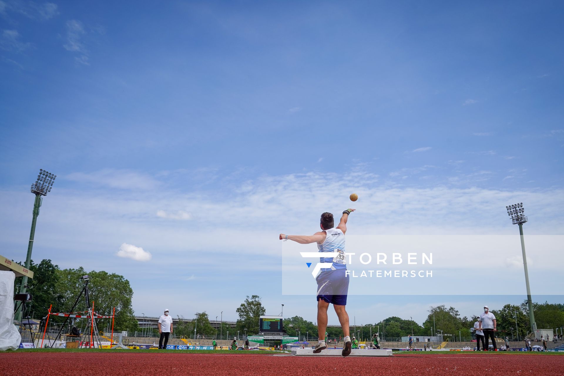 Mika Jokschat (Polizei SV Eutin) am 27.06.2021 waehrend den deutschen U23 Leichtathletik-Meisterschaften 2021 im Stadion Oberwerth in Koblenz