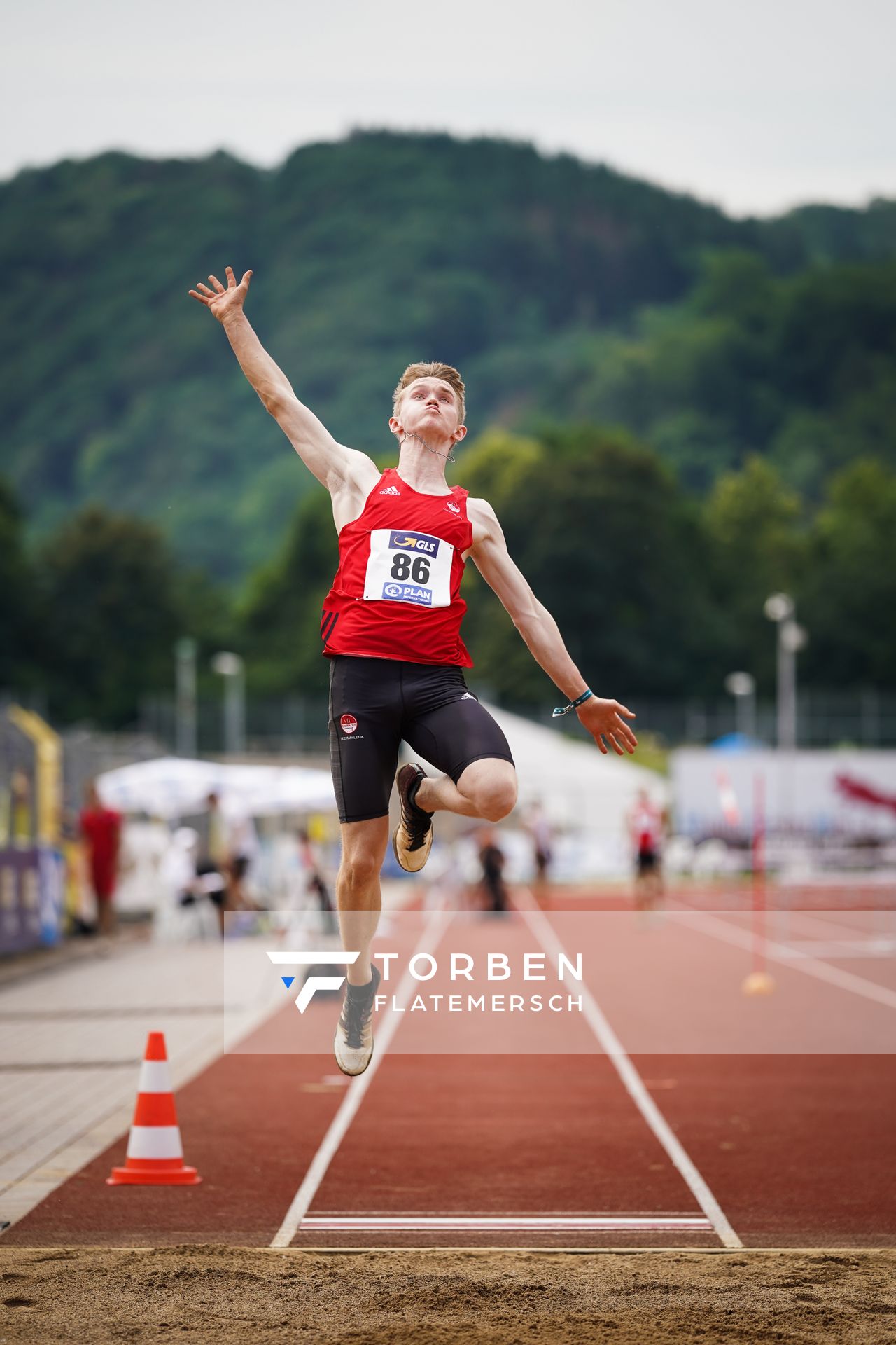 Luis Grewe (VfL Eintracht Hannover) am 27.06.2021 waehrend den deutschen U23 Leichtathletik-Meisterschaften 2021 im Stadion Oberwerth in Koblenz