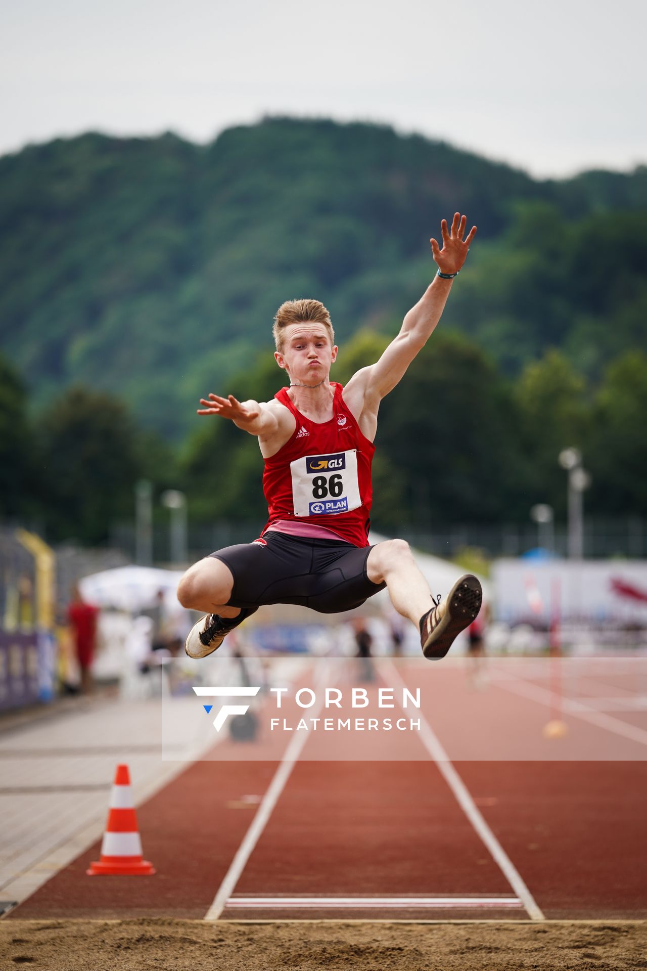 Luis Grewe (VfL Eintracht Hannover) am 27.06.2021 waehrend den deutschen U23 Leichtathletik-Meisterschaften 2021 im Stadion Oberwerth in Koblenz