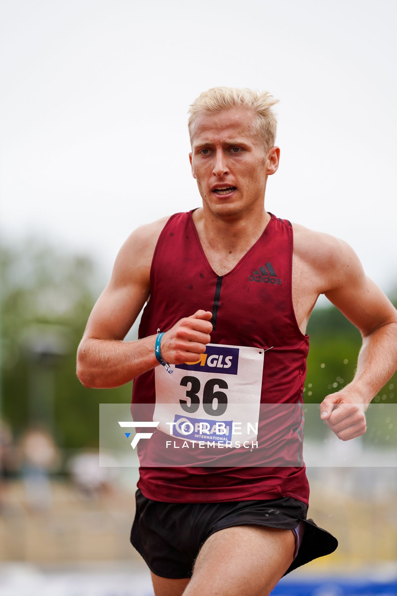 Florian Bremm (TV Leutershausen) ueber 3000m Hindernis am 27.06.2021 waehrend den deutschen U23 Leichtathletik-Meisterschaften 2021 im Stadion Oberwerth in Koblenz